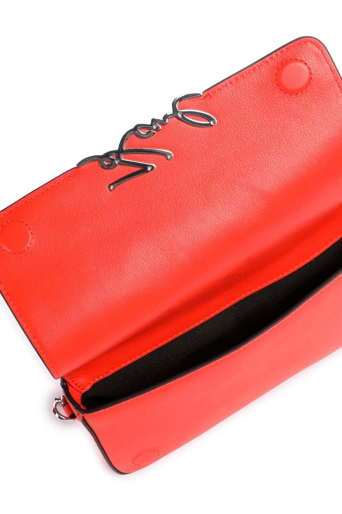 KARL LAGERFELD KSIGNATURE SHOULDER POUCH en color NARANJA (3)