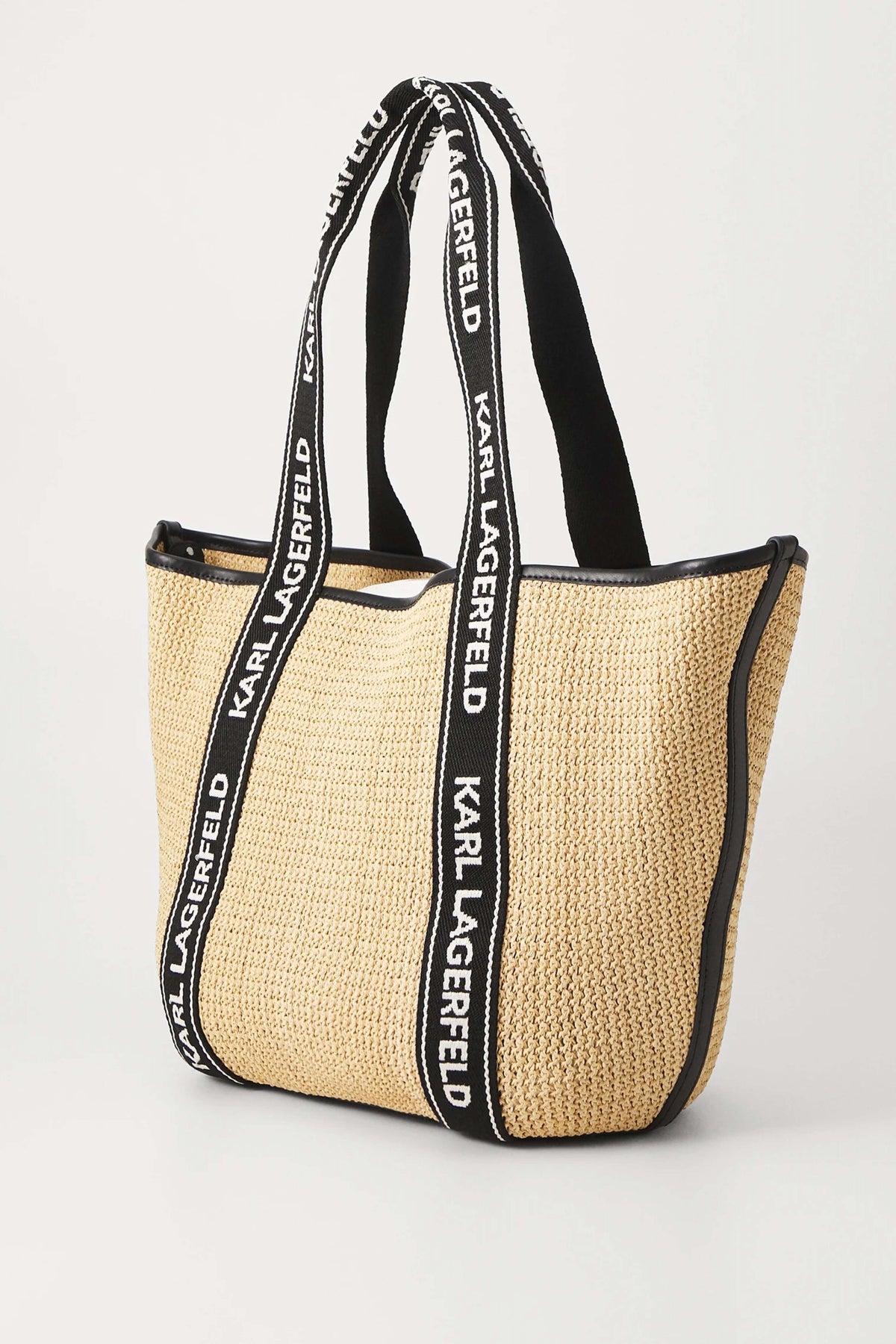 KARL LAGERFELD K/ESSENTIAL RAFFIA BAG en color BEIS (3)