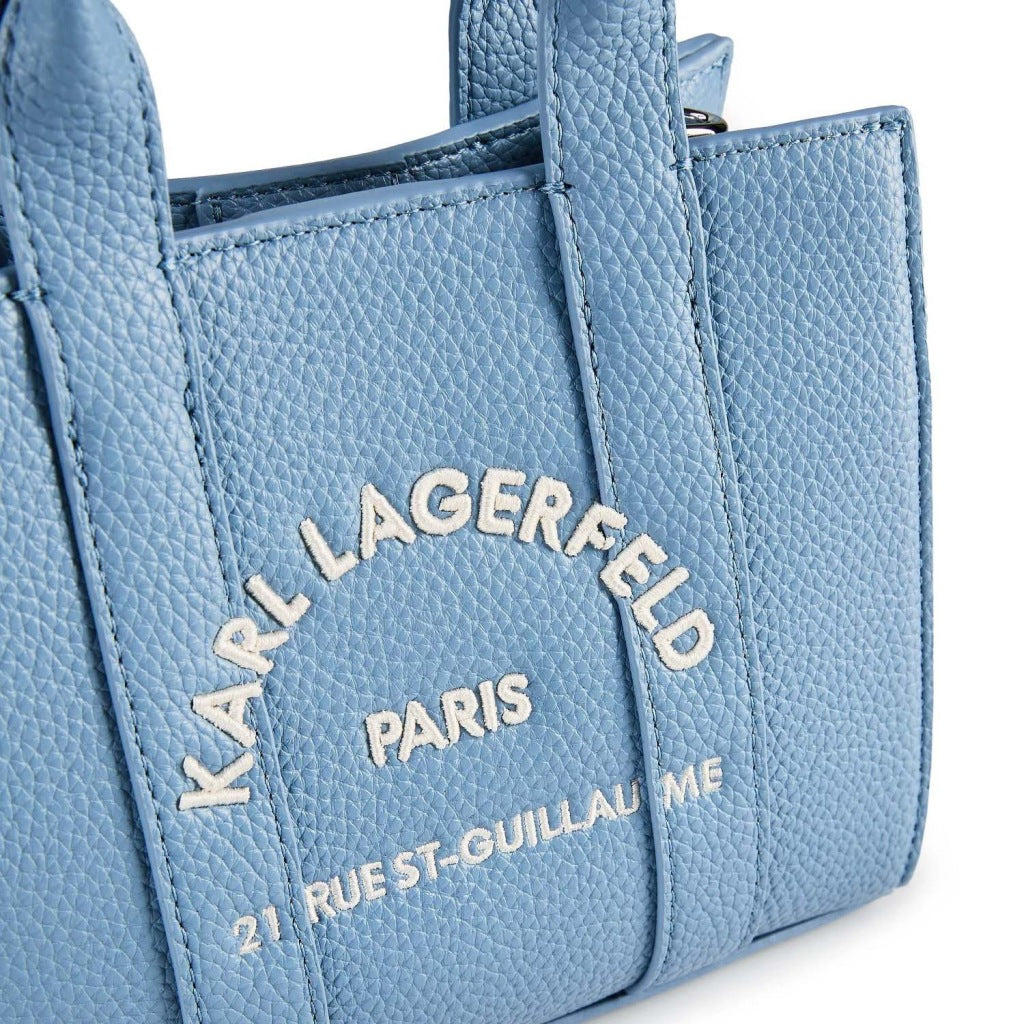KARL LAGERFELD MN SQUARE TOTE PEB E en color AZUL (4)