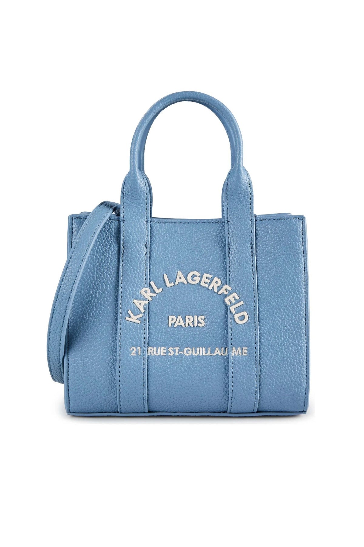 KARL LAGERFELD MN SQUARE TOTE PEB E en color AZUL (1)
