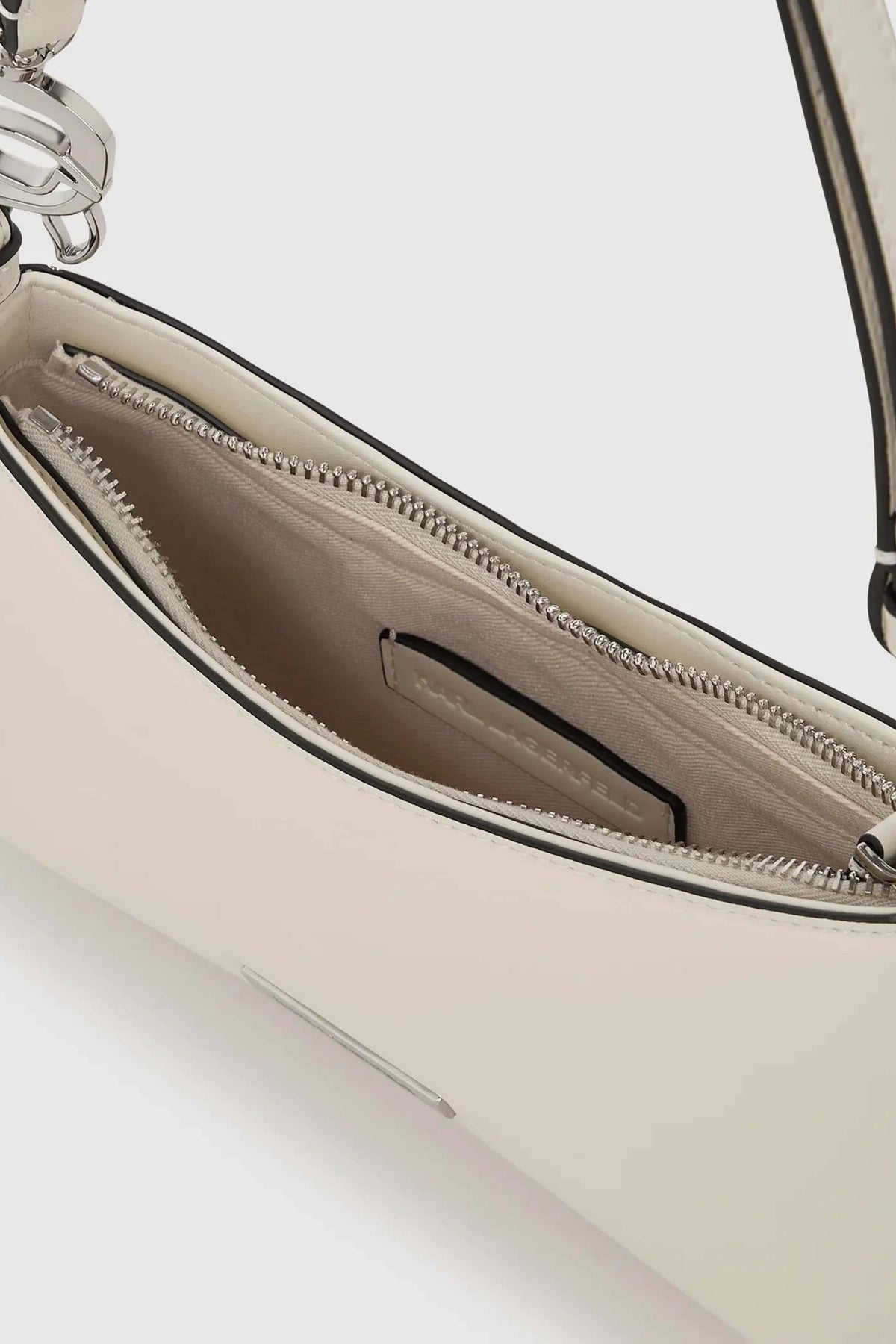 KARL LAGERFELD SMOOTH OUTLINE MINI C en color BLANCO (2)