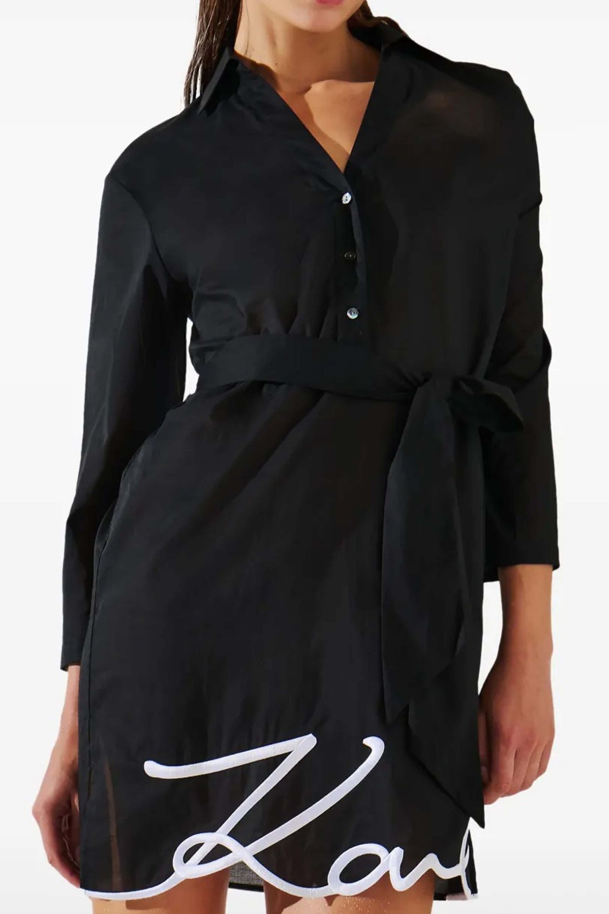 KARL LAGERFELD DNA SIGNATURE BEACH D en color NEGRO (1)
