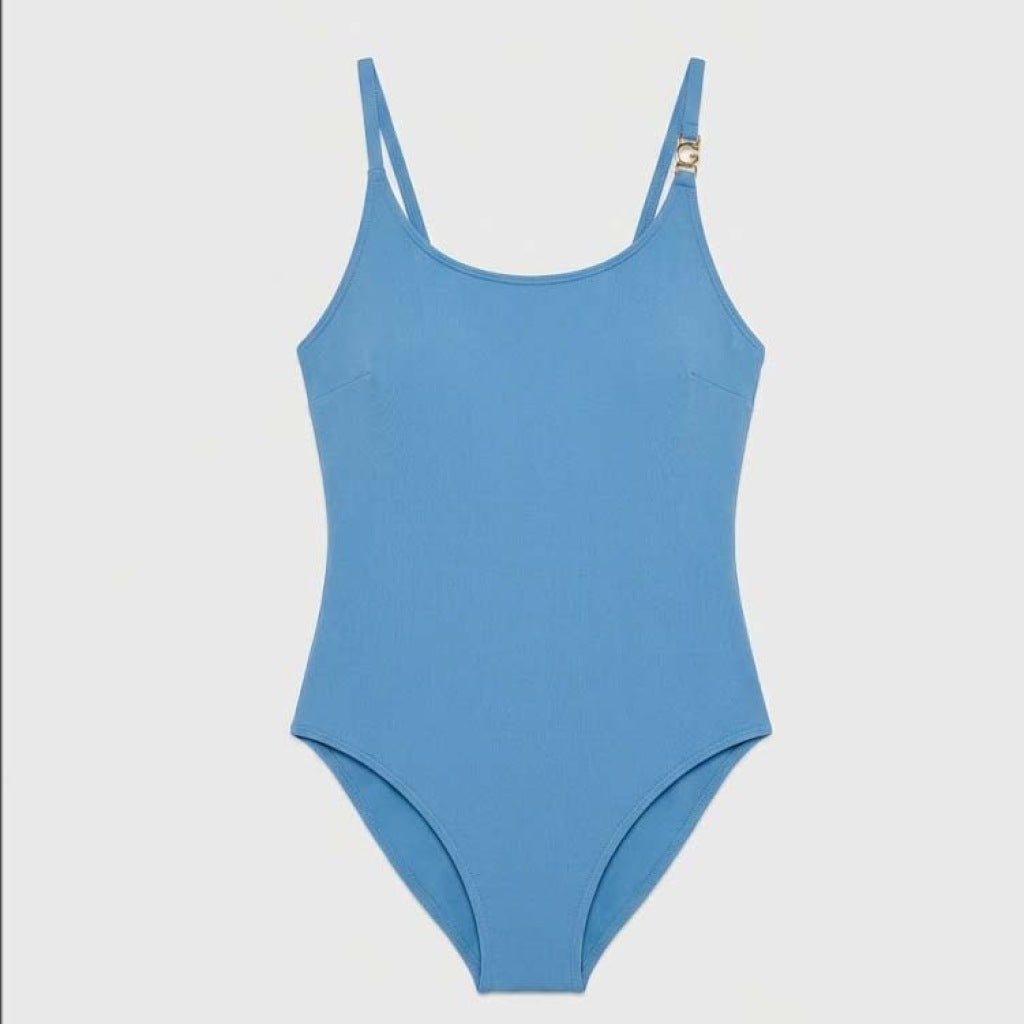 KARL LAGERFELD CHEEKY SWIMSUIT en color AZUL (6)