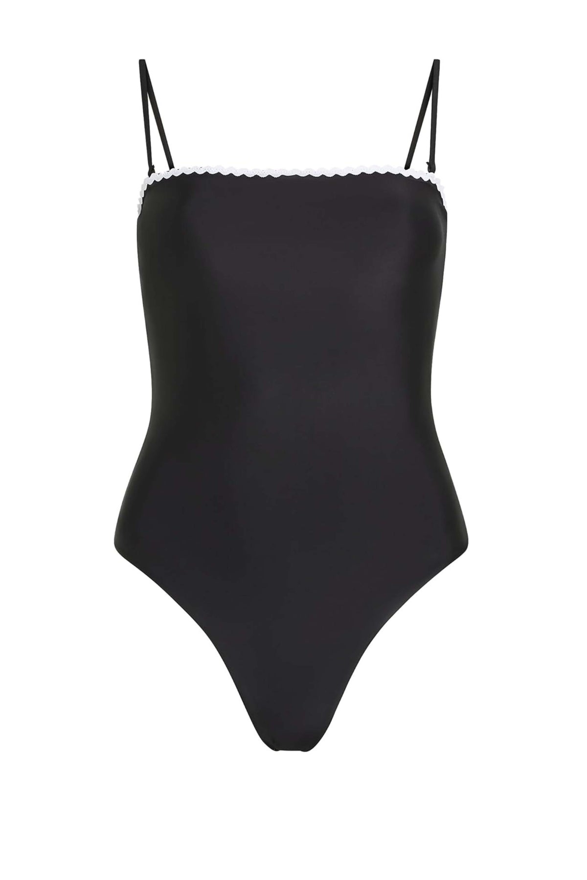 KARL LAGERFELD SCALLOP RIO SWIM en color NEGRO (3)