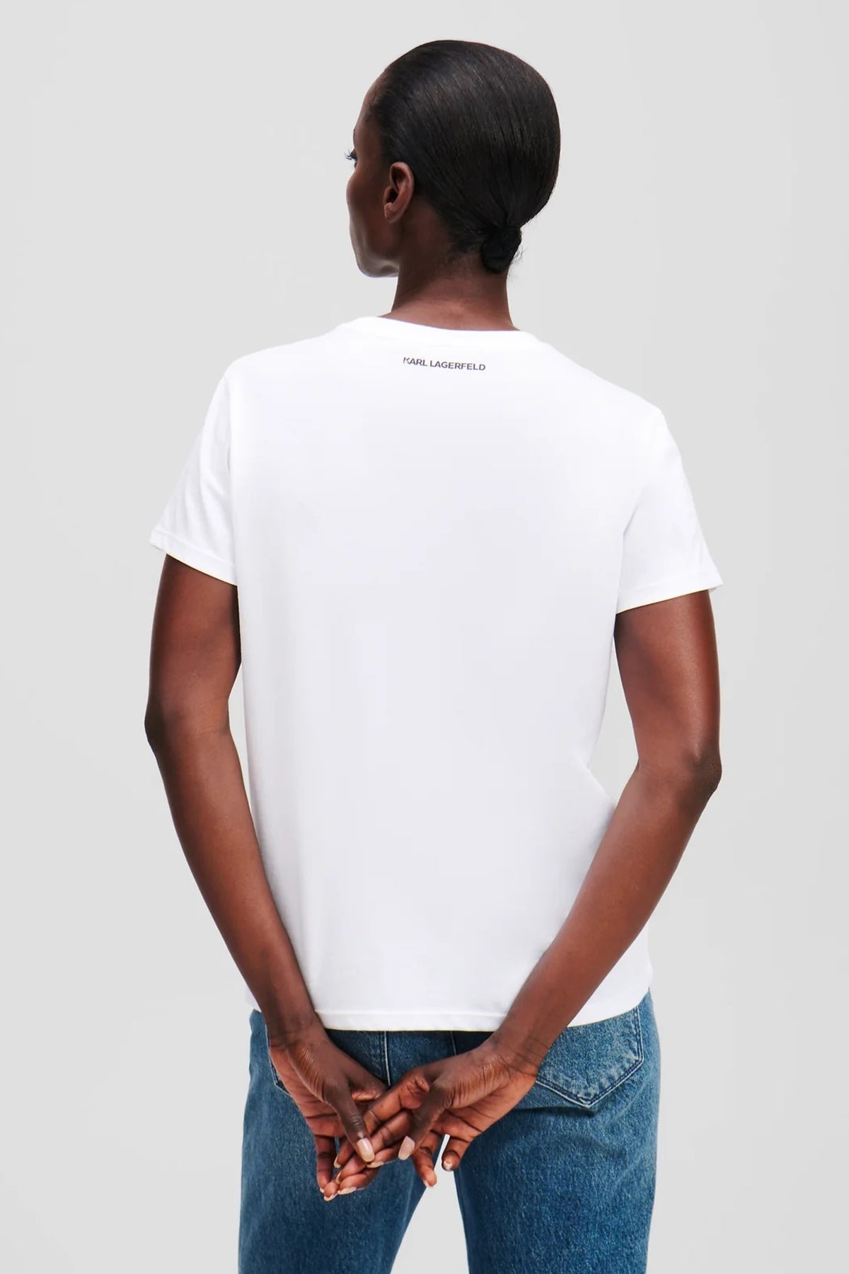KARL LAGERFELD AW IKON RS DUO TSHIRT en color BLANCO (2)