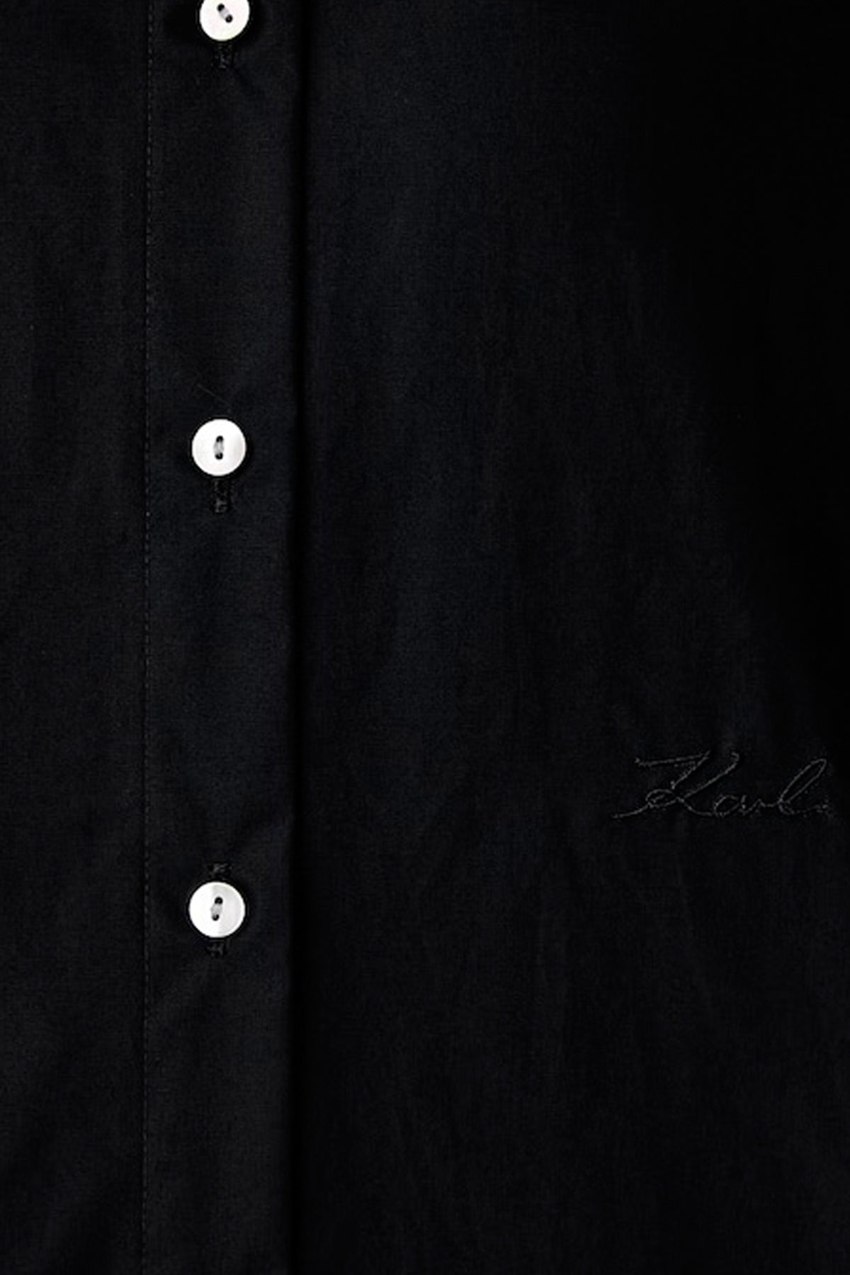 KARL LAGERFELD BW CLASSIC RELAXED POPLIN SHI en color NEGRO (3)