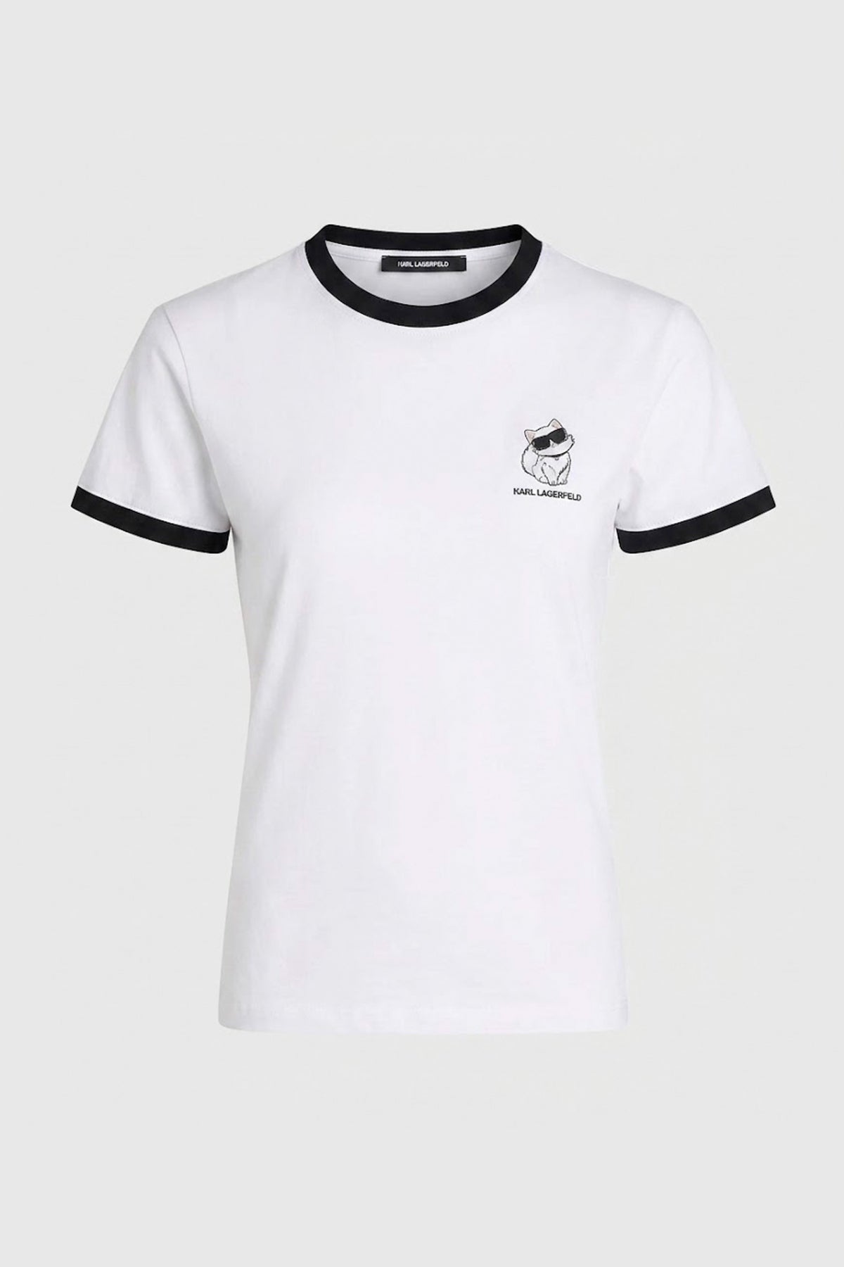 KARL LAGERFELD BW IKON CHOUPETTE TSHIRT en color NEGRO (1)