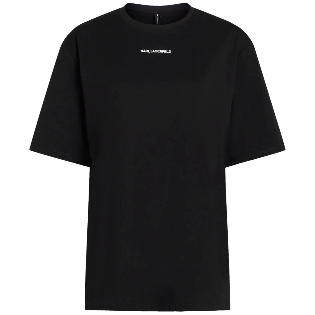 KARL LAGERFELD BW ESSENTIAL CONTRAST TEE en color NEGRO (4)