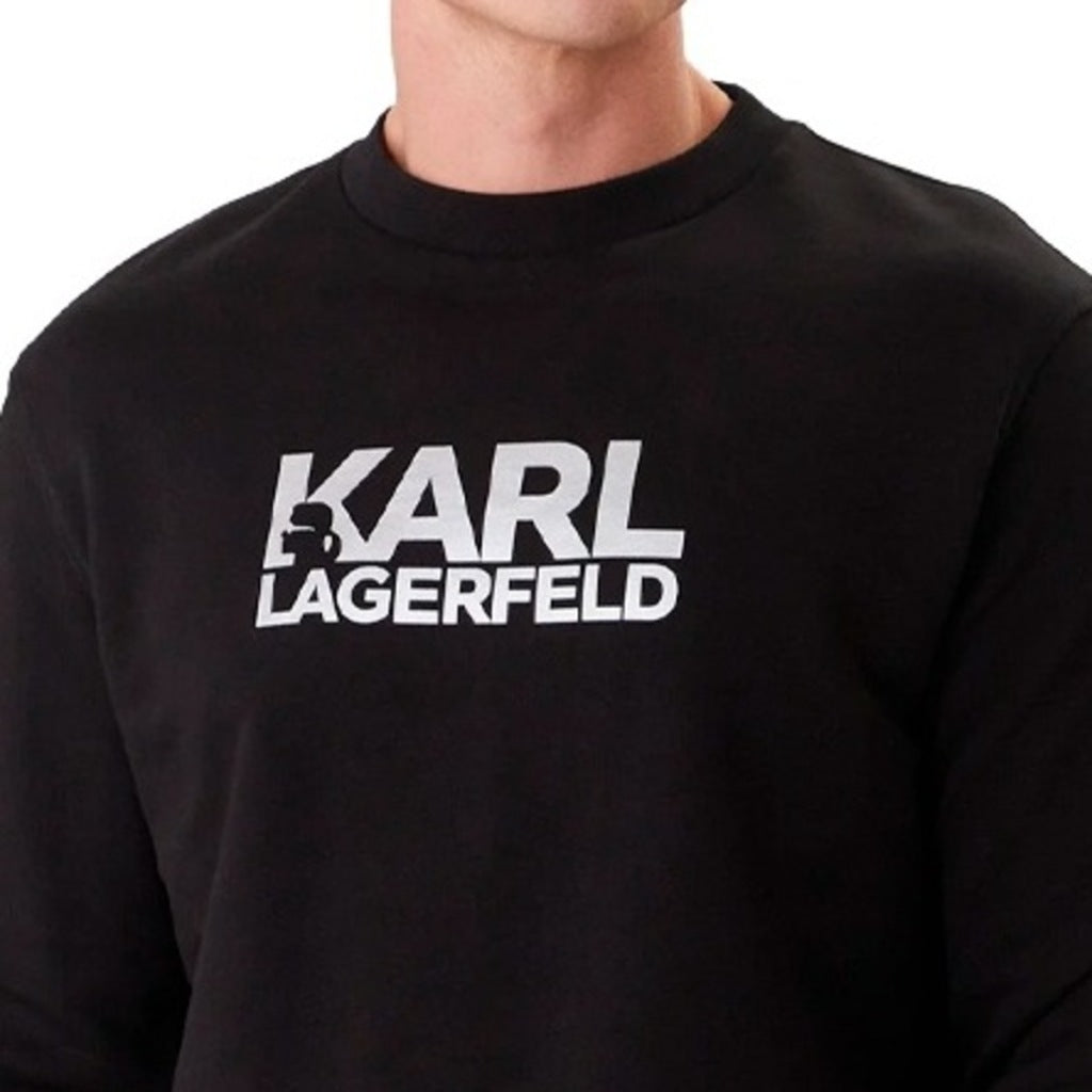 KARL LAGERFELD SWEAT CREWNECK NOS en color NEGRO (5)