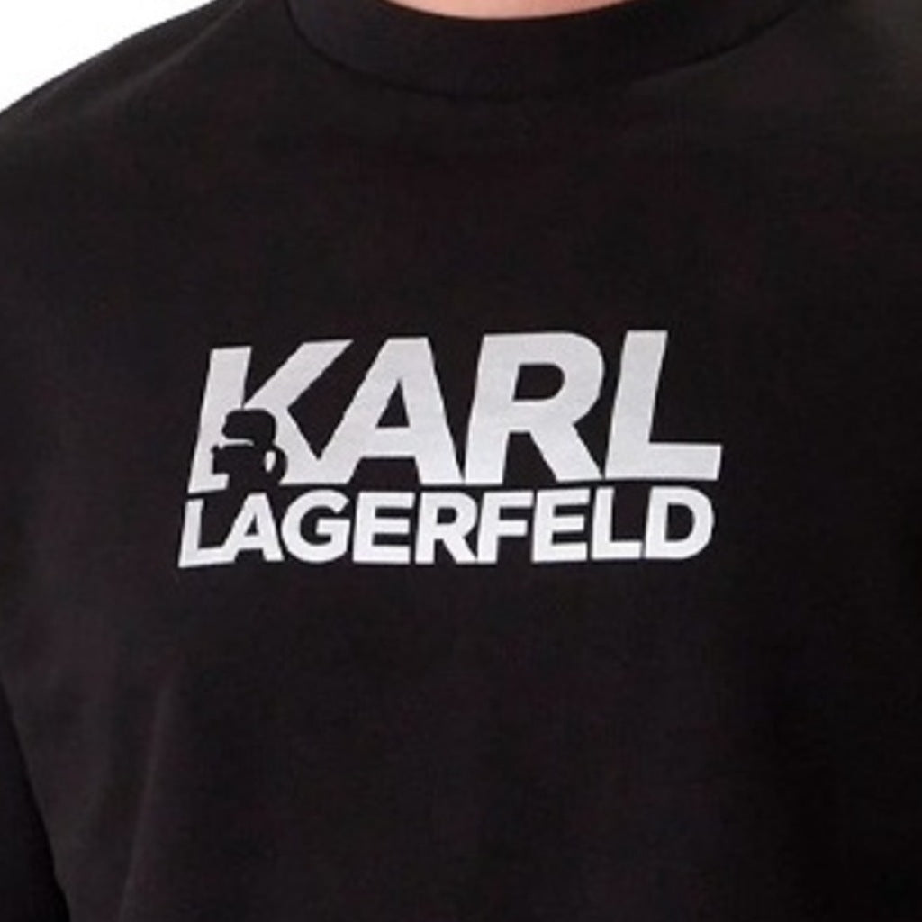 KARL LAGERFELD SWEAT CREWNECK NOS en color NEGRO (6)