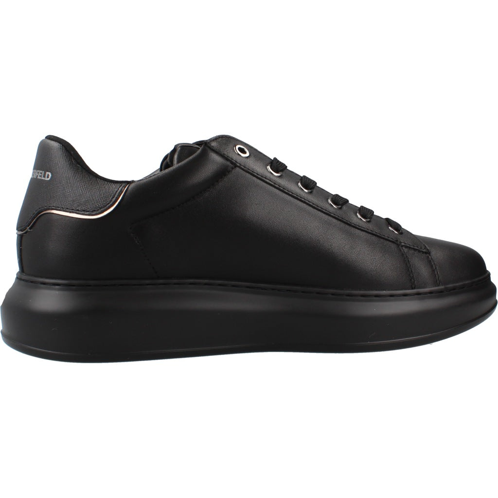 KARL LAGERFELD KAPRI MENS LO LACE LTHR en color NEGRO (4)