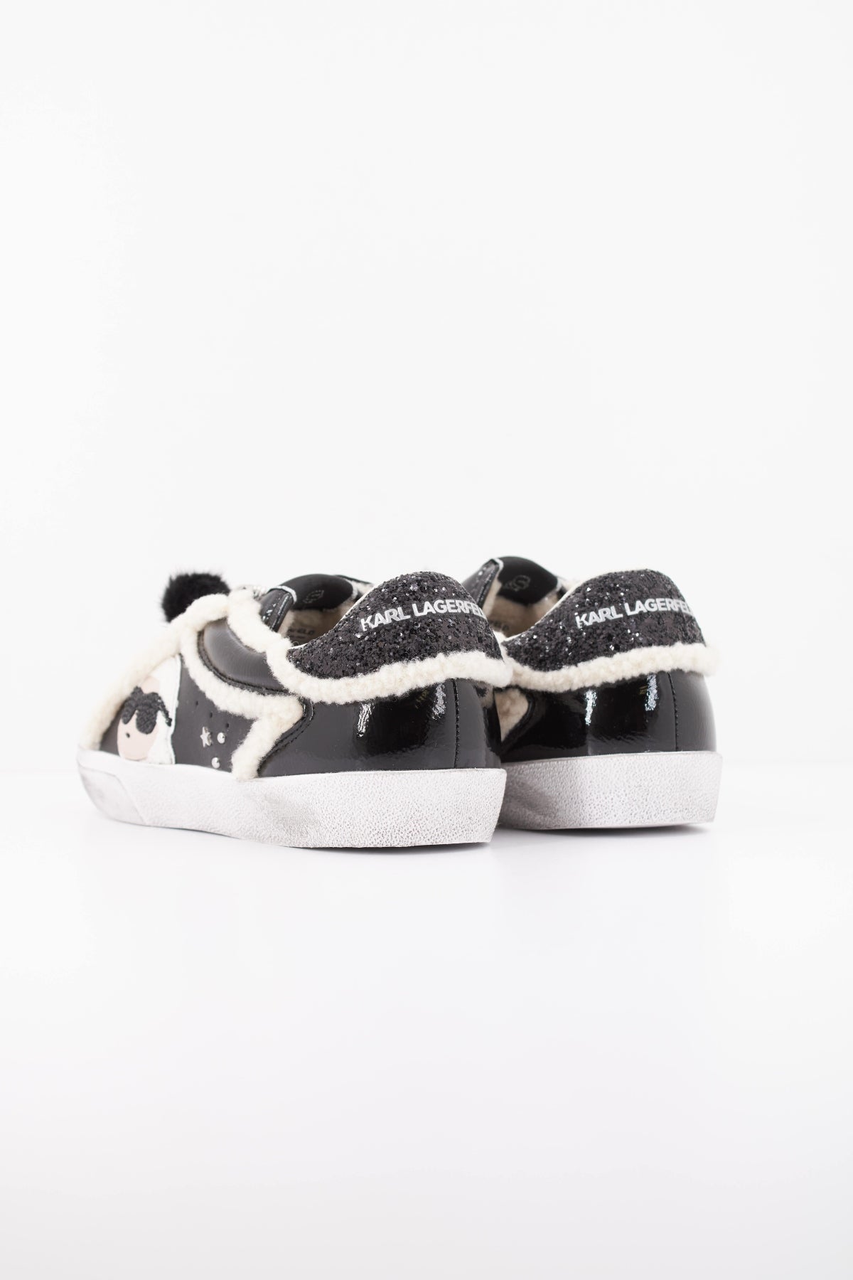 KARL LAGERFELD SKOOL IKONIC PEEP LINED LO en color (4)