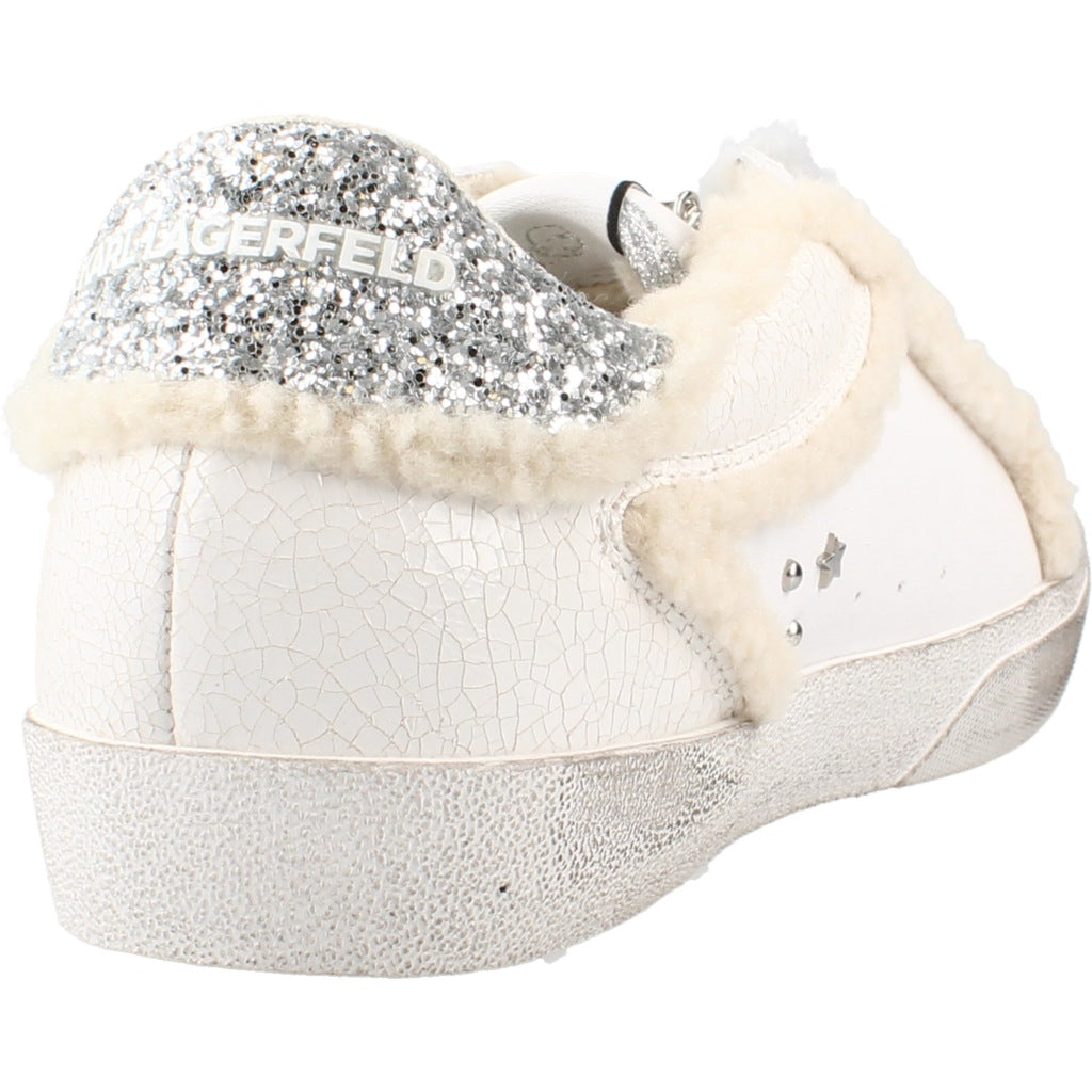 KARL LAGERFELD SKOOL IKONIC PEEP LINED LO en color BLANCO (3)