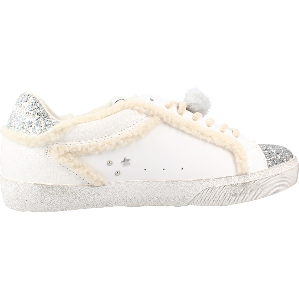 KARL LAGERFELD SKOOL IKONIC PEEP LINED LO en color BLANCO (4)