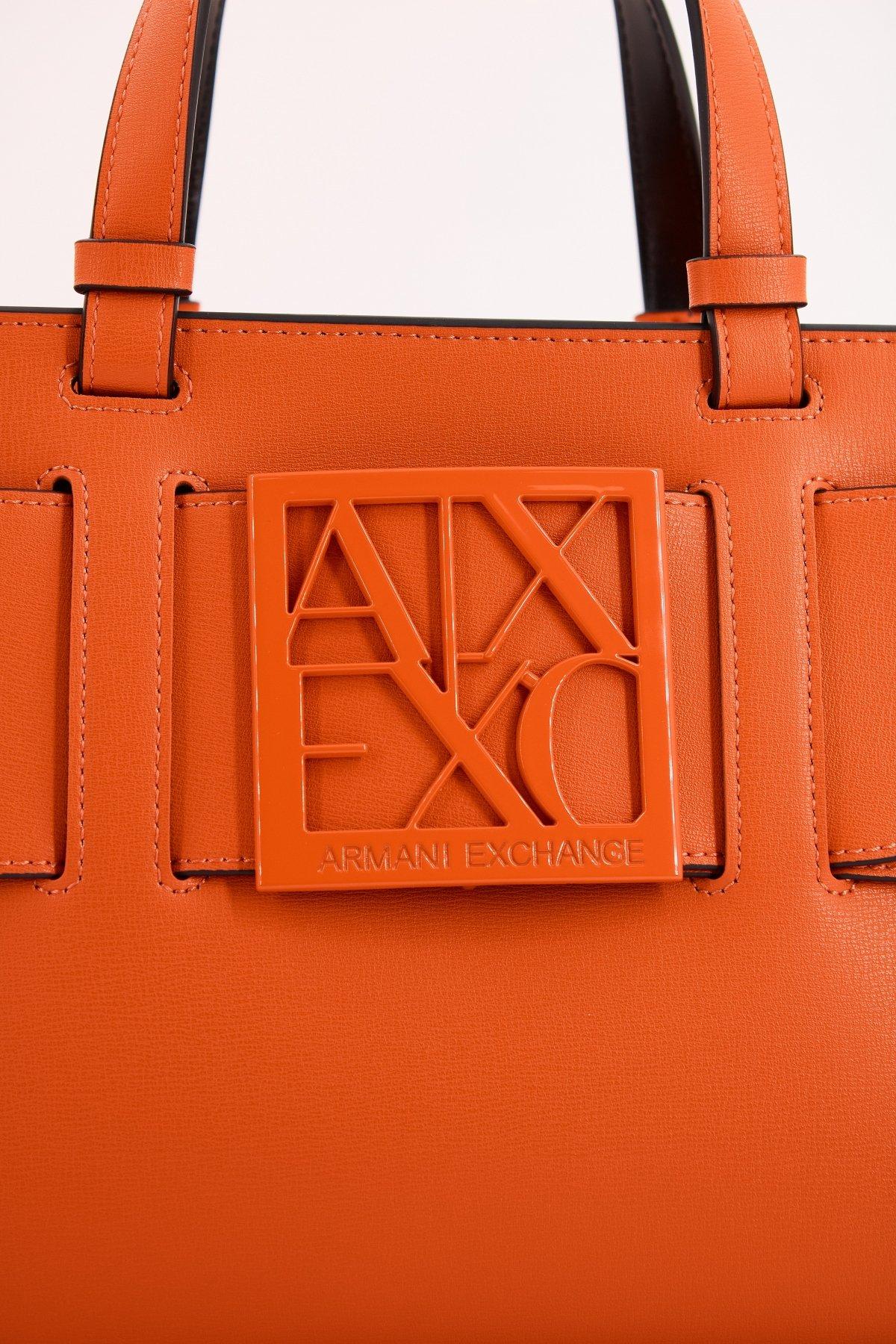 ARMANI EXCHANGE A SHOPPING BAG en color NARANJA (4)