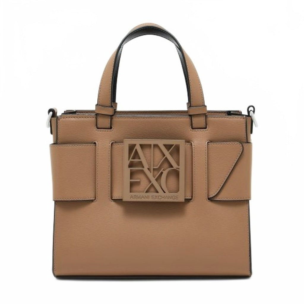 ARMANI EXCHANGE A SHOPPING BAG SUSY en color MARRON CLARO (4)
