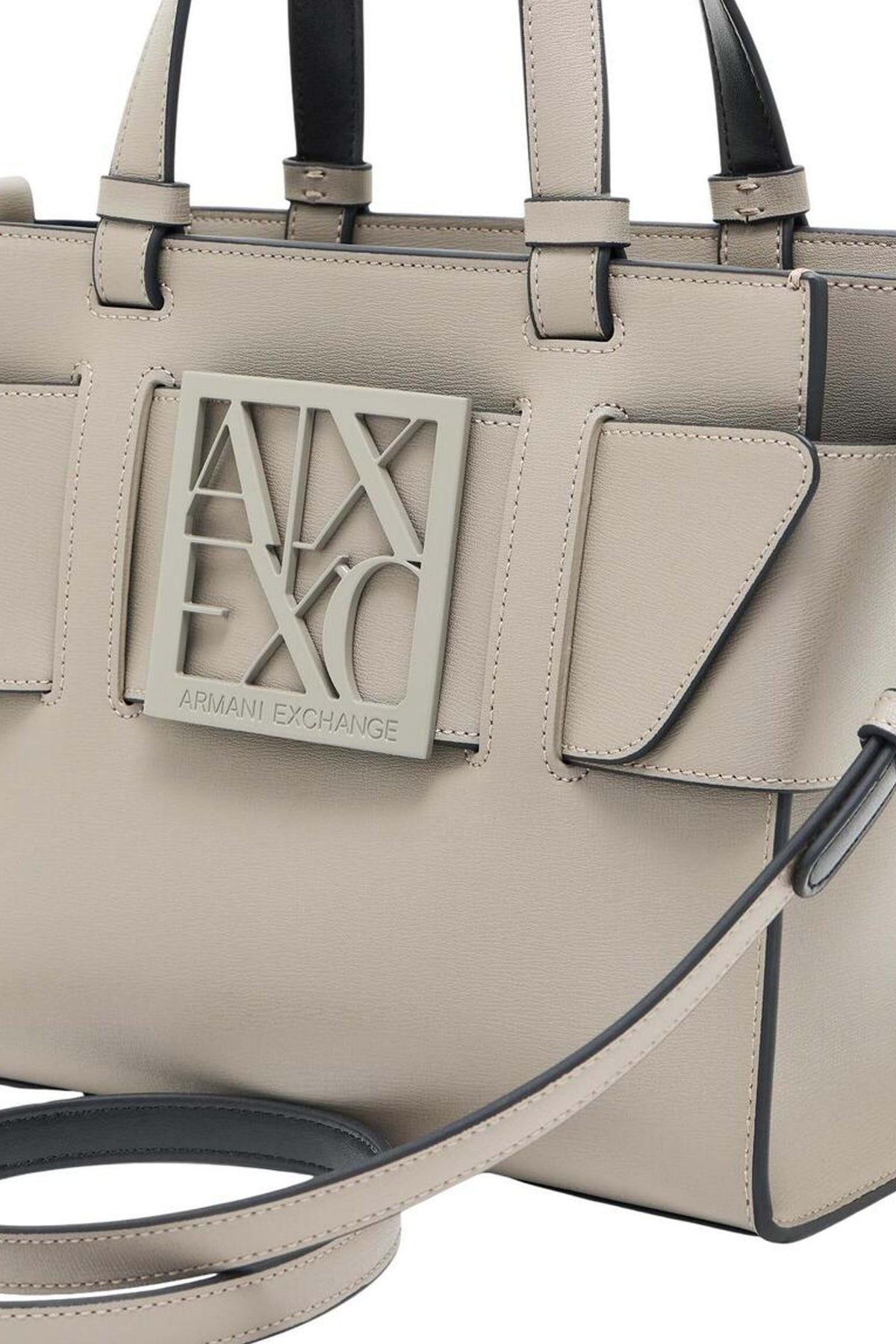 ARMANI EXCHANGE A SHOPPING BAG en color BEIS (4)