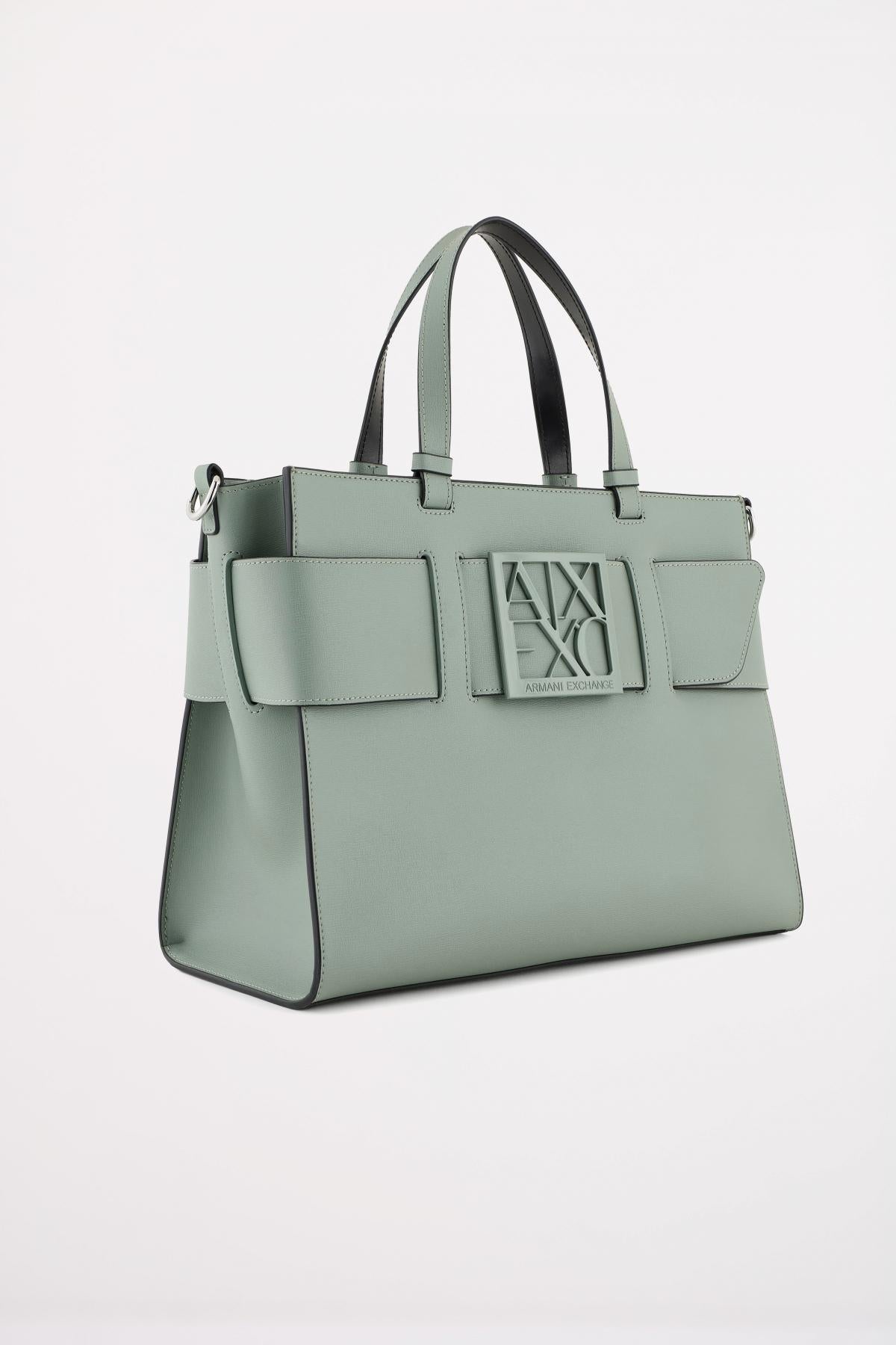 ARMANI EXCHANGE A SHOPPING BAG en color VERDE (2)