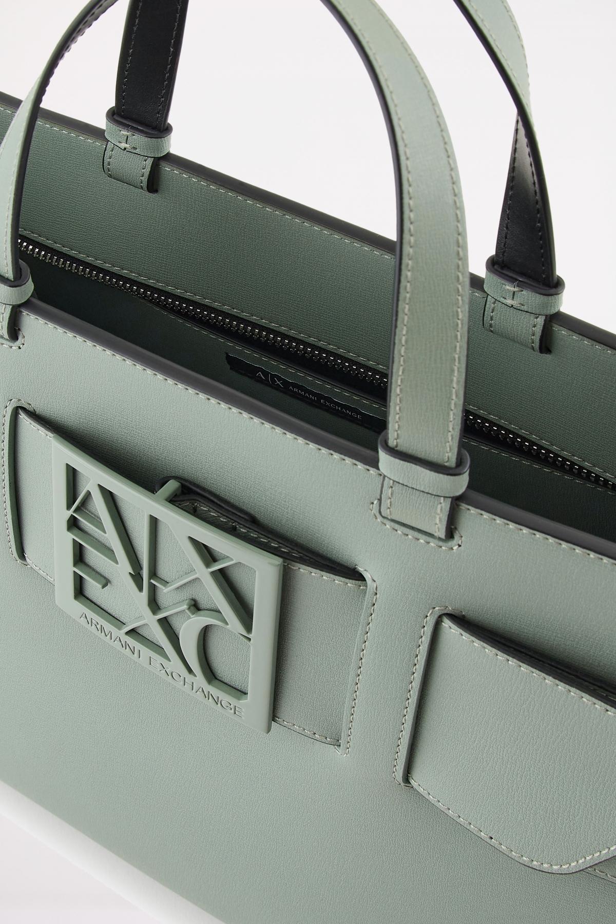ARMANI EXCHANGE A SHOPPING BAG en color VERDE (4)