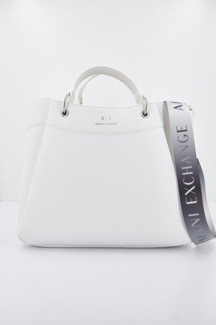 ARMANI EXCHANGE SHOPPING BAG en color BLANCO (1)
