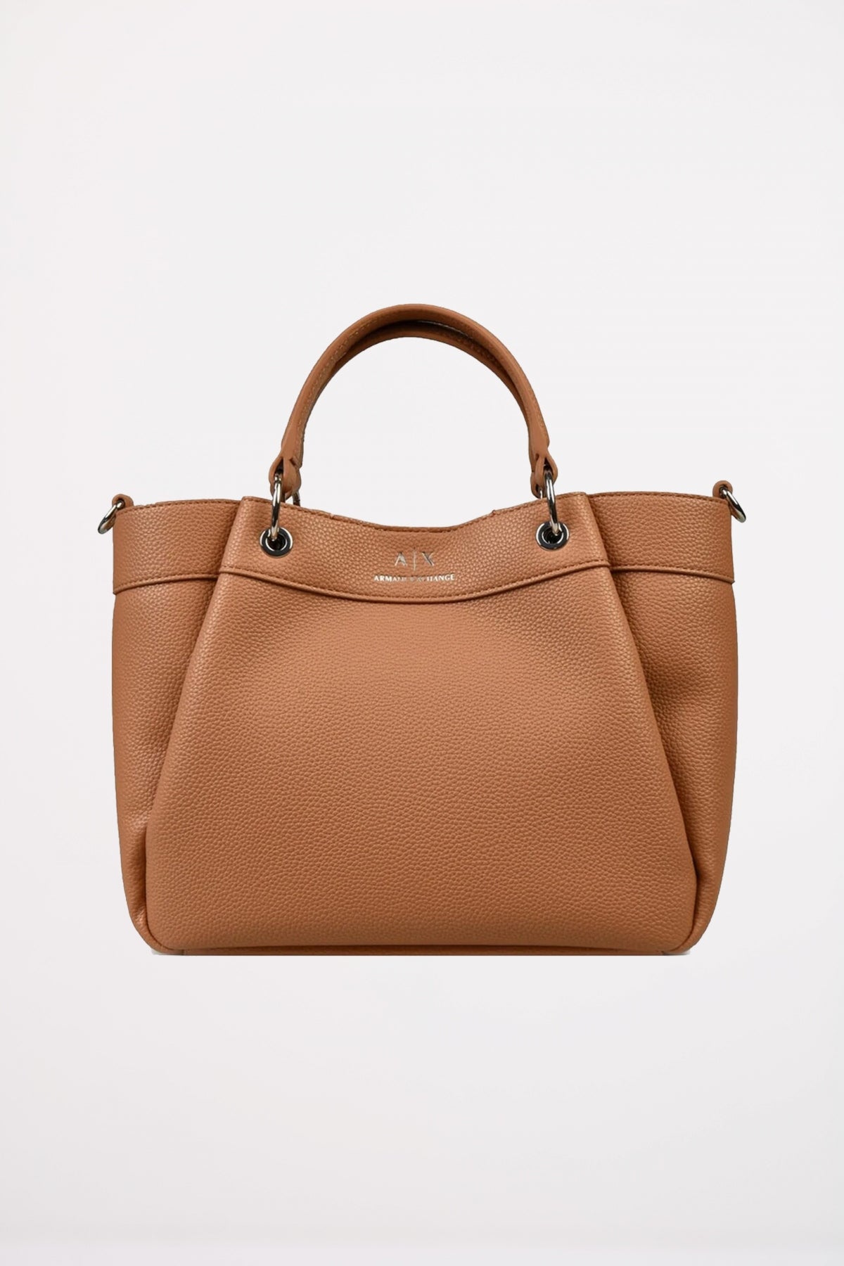ARMANI EXCHANGE WAVE SHOPPING BAG en color MARRON (1)
