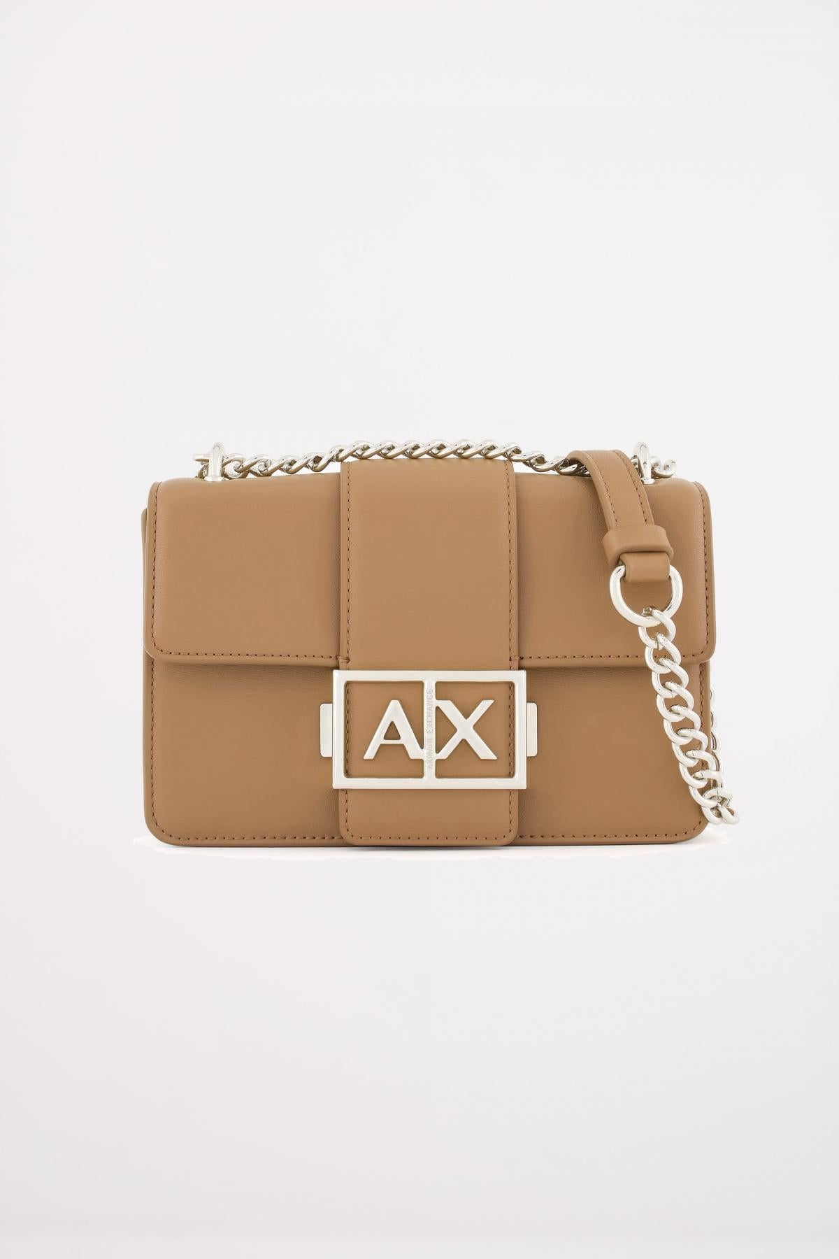 ARMANI EXCHANGE JODIE MESSENGER BAG en color MARRON CLARO (1)