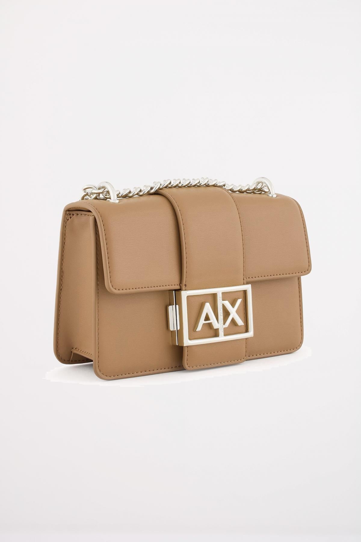 ARMANI EXCHANGE JODIE MESSENGER BAG en color MARRON CLARO (2)