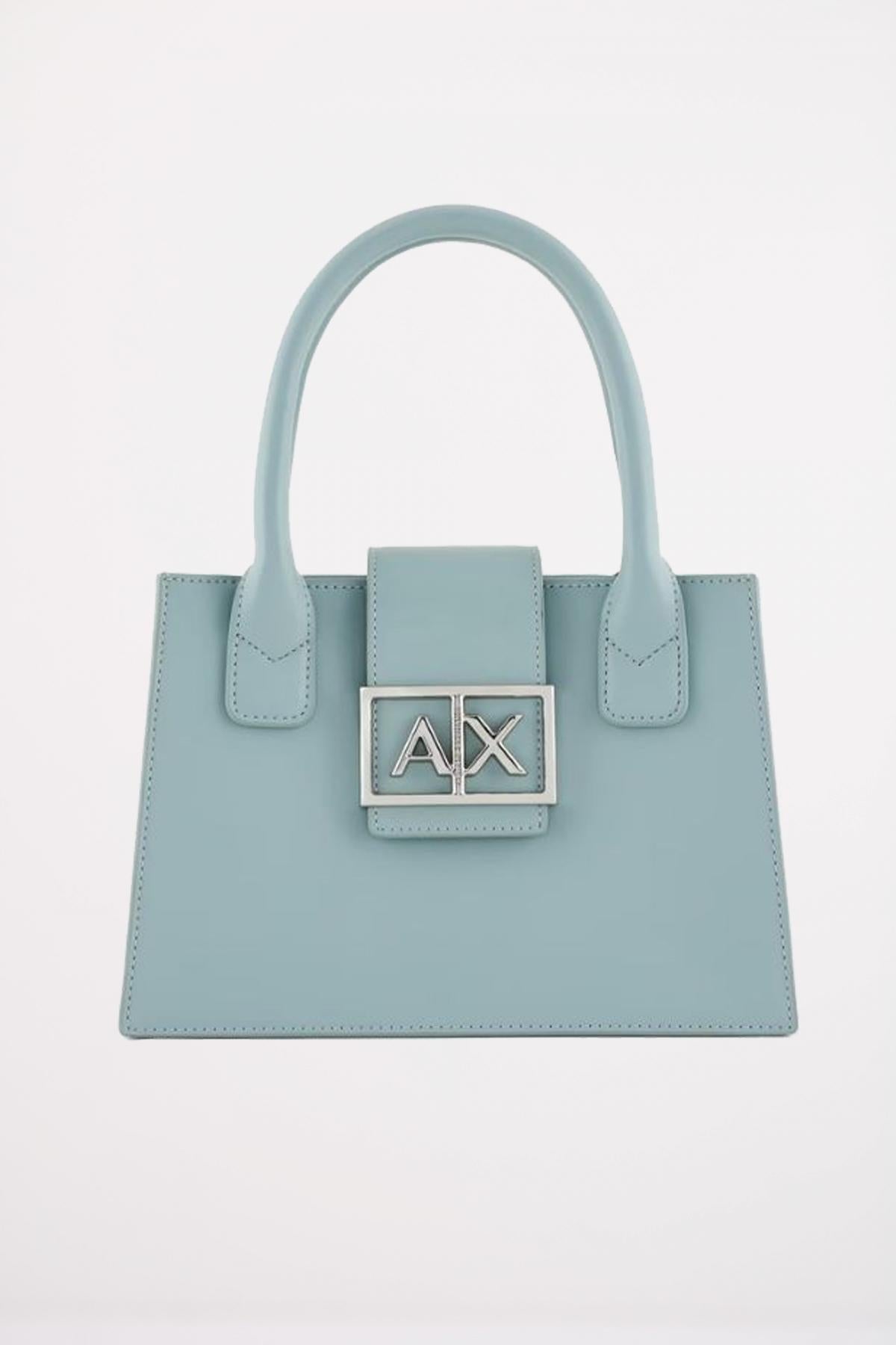 ARMANI EXCHANGE JODIE SHOPPING BAG en color AZUL (1)