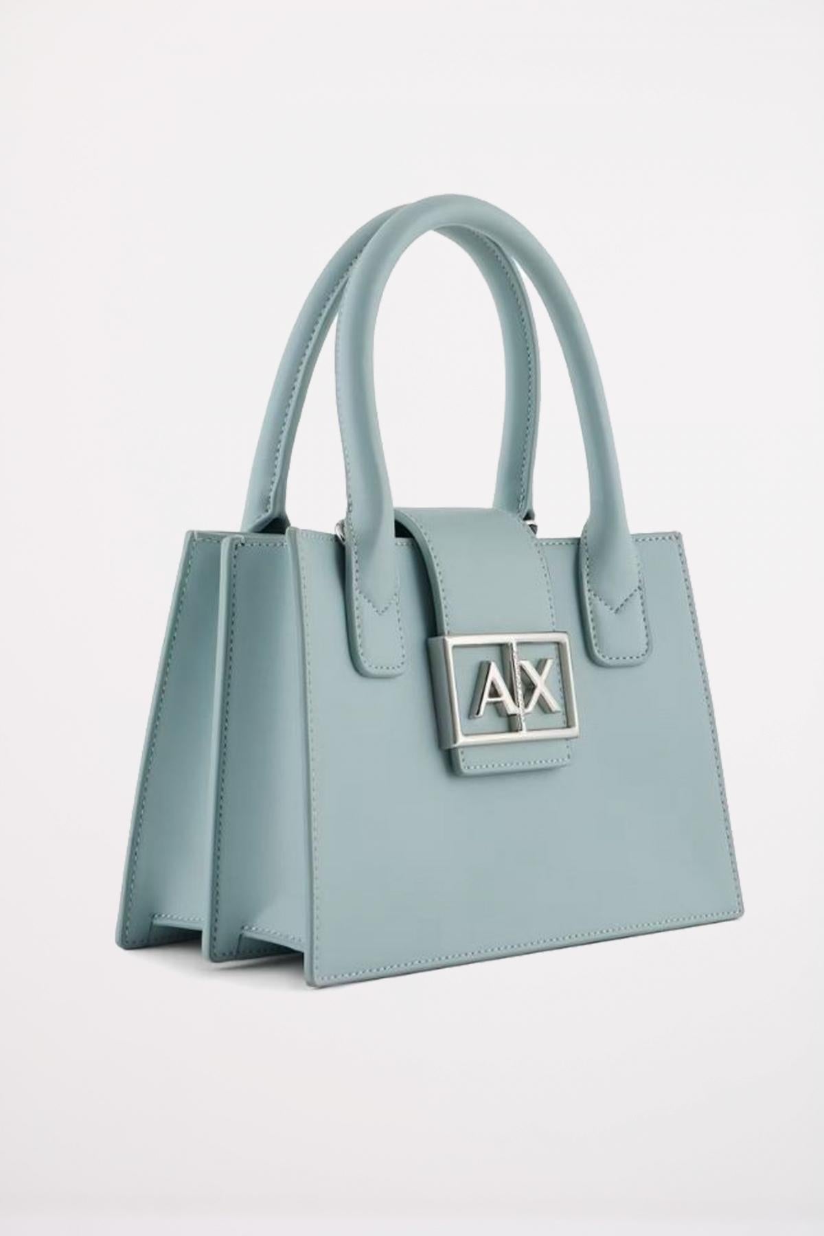 ARMANI EXCHANGE JODIE SHOPPING BAG en color AZUL (2)
