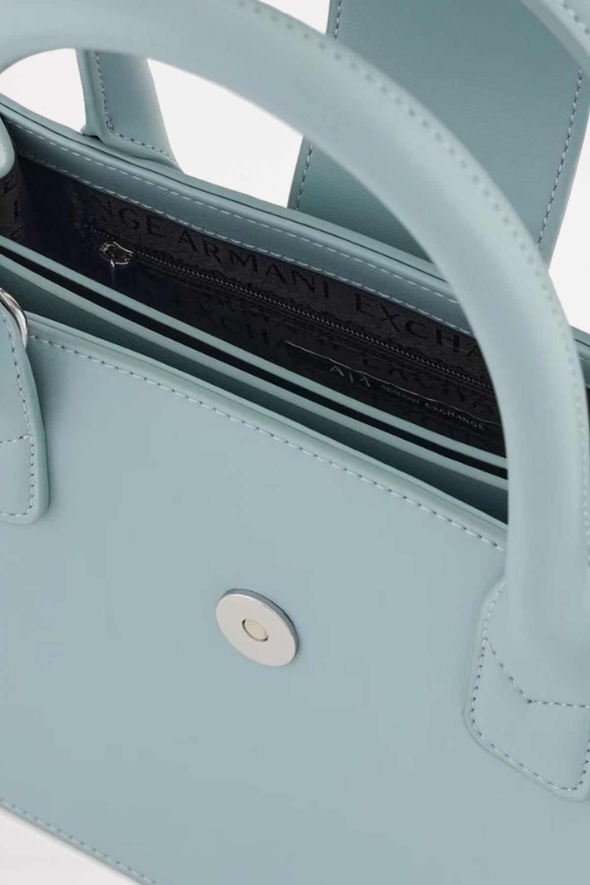 ARMANI EXCHANGE JODIE SHOPPING BAG en color AZUL (3)