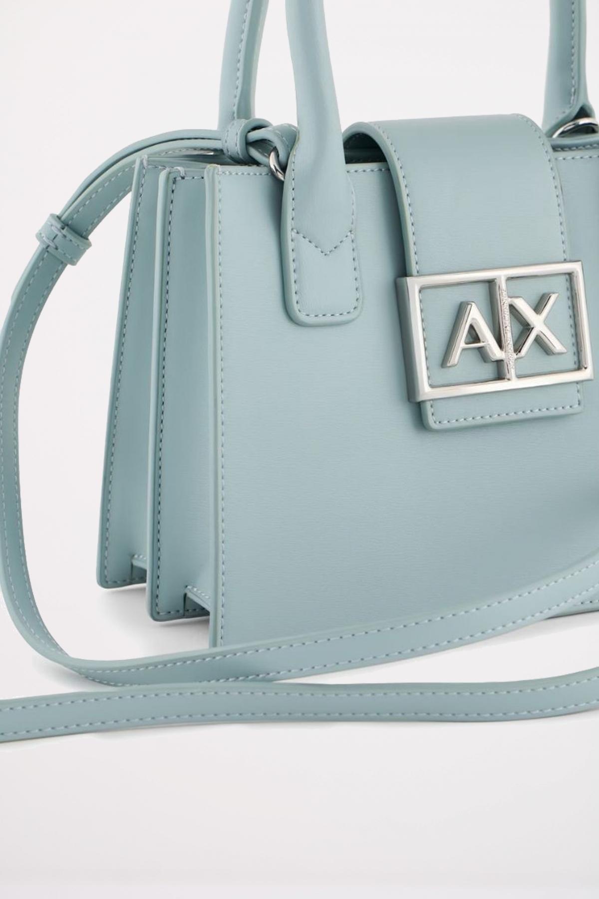 ARMANI EXCHANGE JODIE SHOPPING BAG en color AZUL (4)