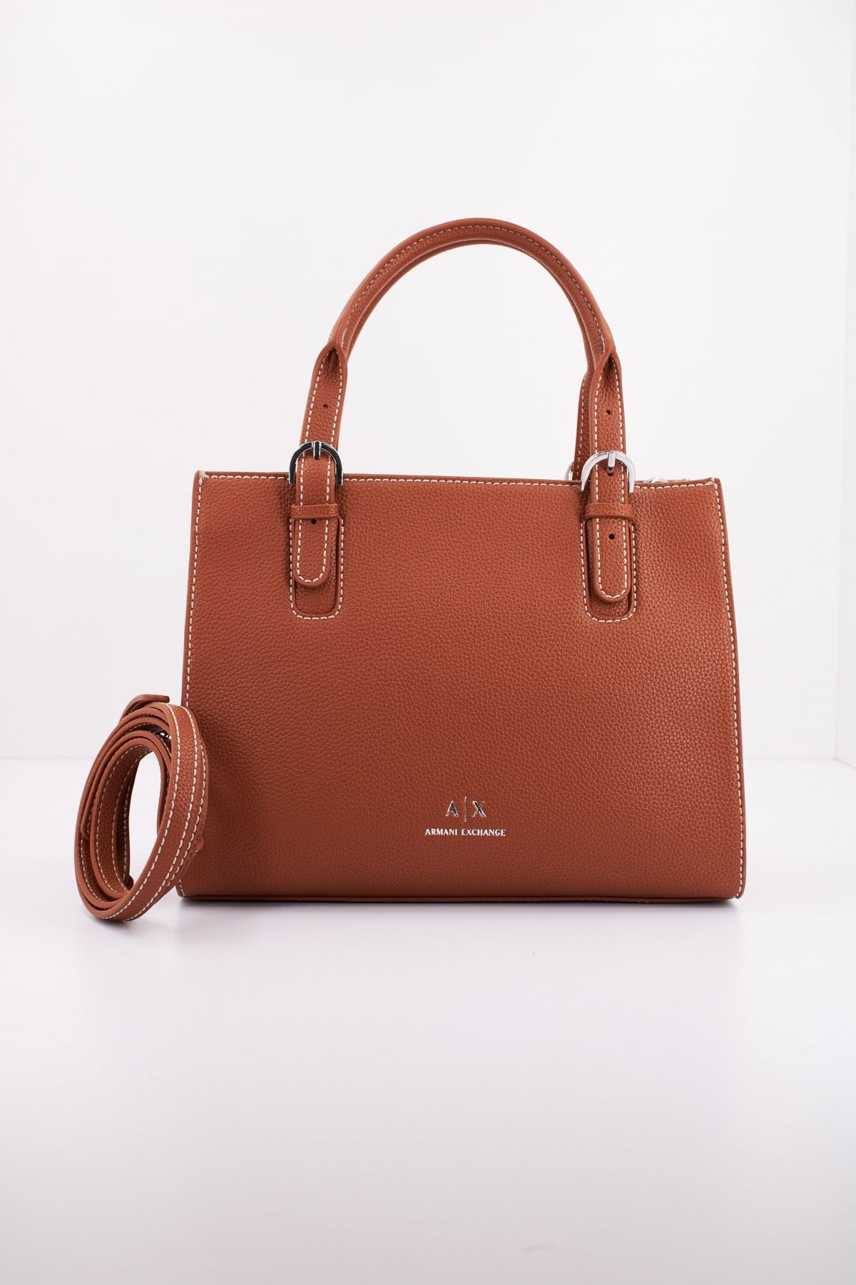 ARMANI EXCHANGE KATE SHOPPING BAG en color MARRON (1)