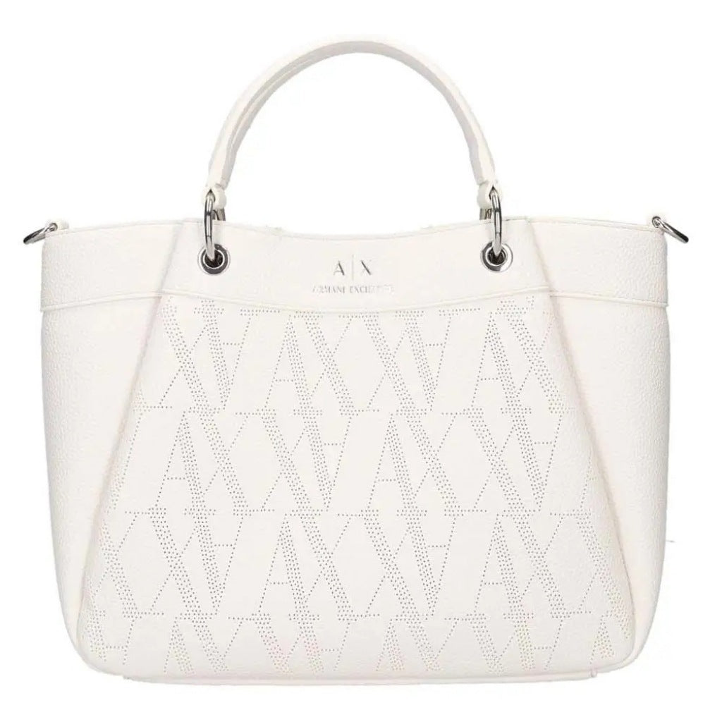 ARMANI EXCHANGE WAVE SHOPPING BAG en color BLANCO (4)
