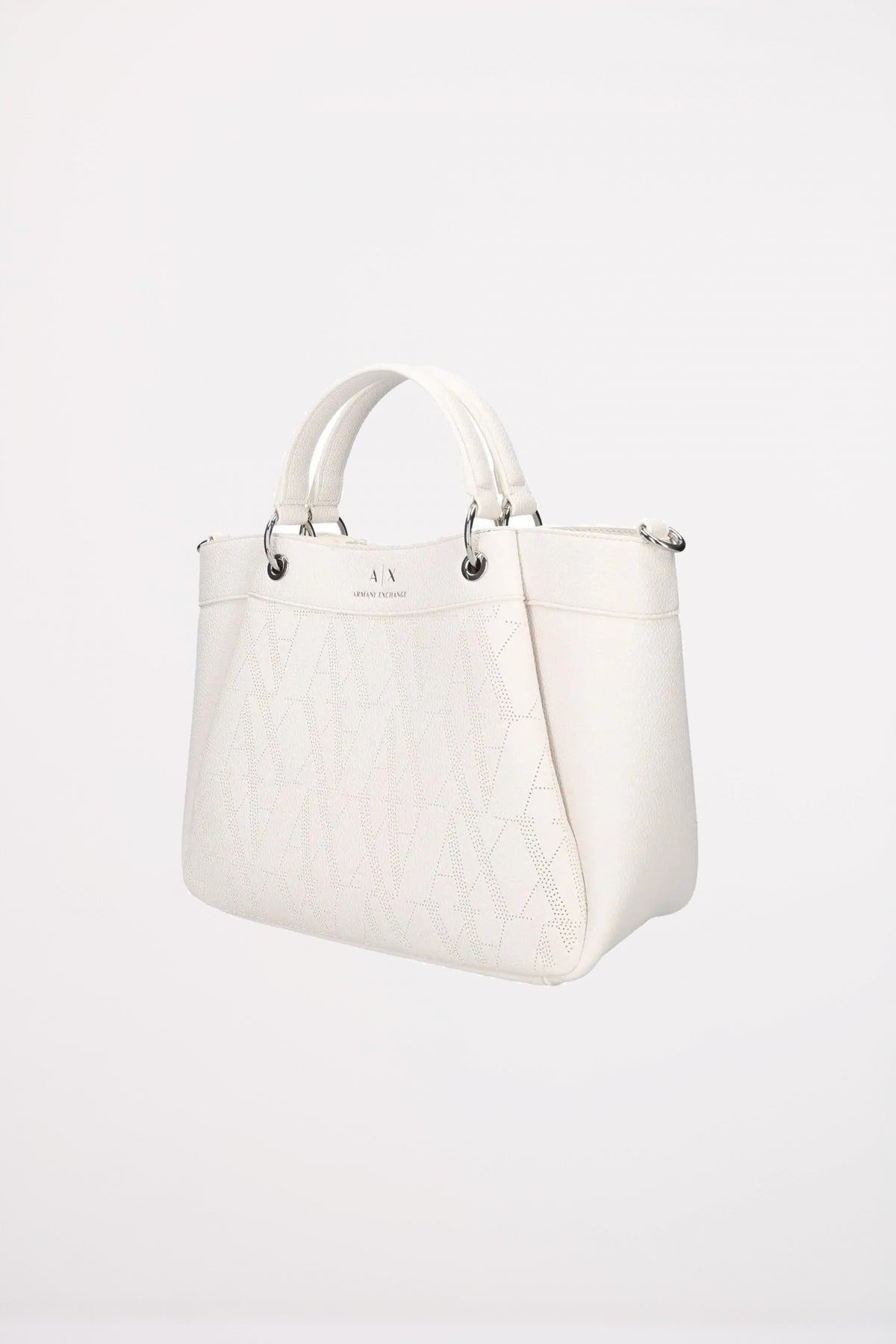 ARMANI EXCHANGE WAVE SHOPPING BAG en color BLANCO (2)