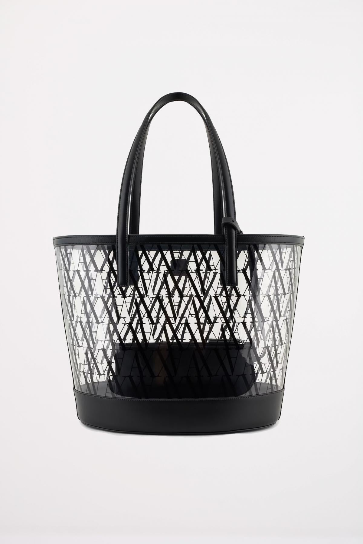 ARMANI EXCHANGE CLAIRE SHOPPING BAG en color NEGRO (3)