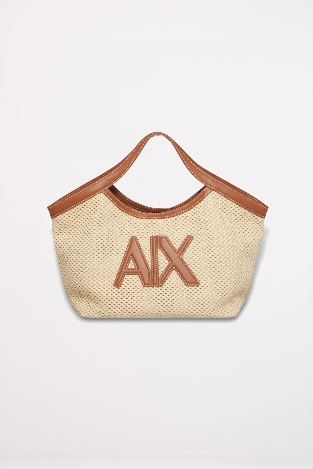 ARMANI EXCHANGE SANDY SHOPPING BAG en color MARRON CLARO (1)