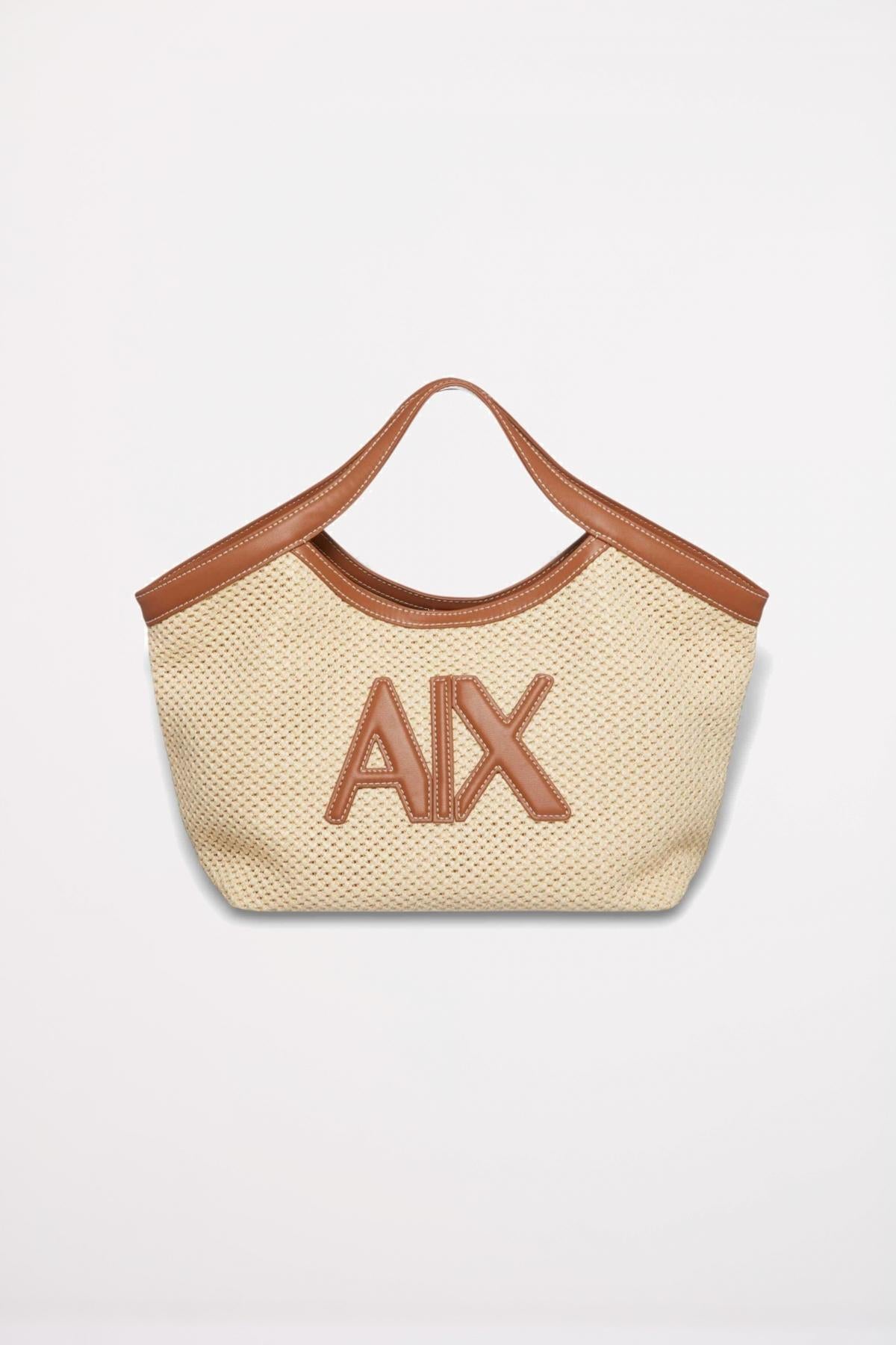 ARMANI EXCHANGE SANDY SHOPPING BAG en color MARRON CLARO (1)