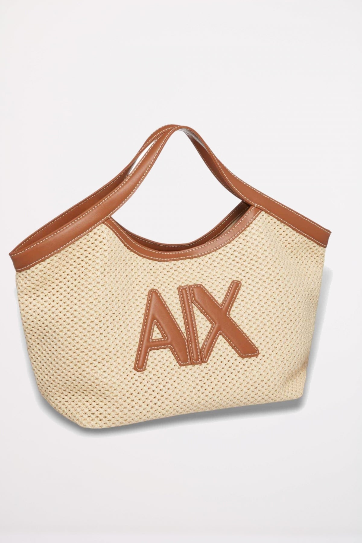 ARMANI EXCHANGE SANDY SHOPPING BAG en color MARRON CLARO (3)