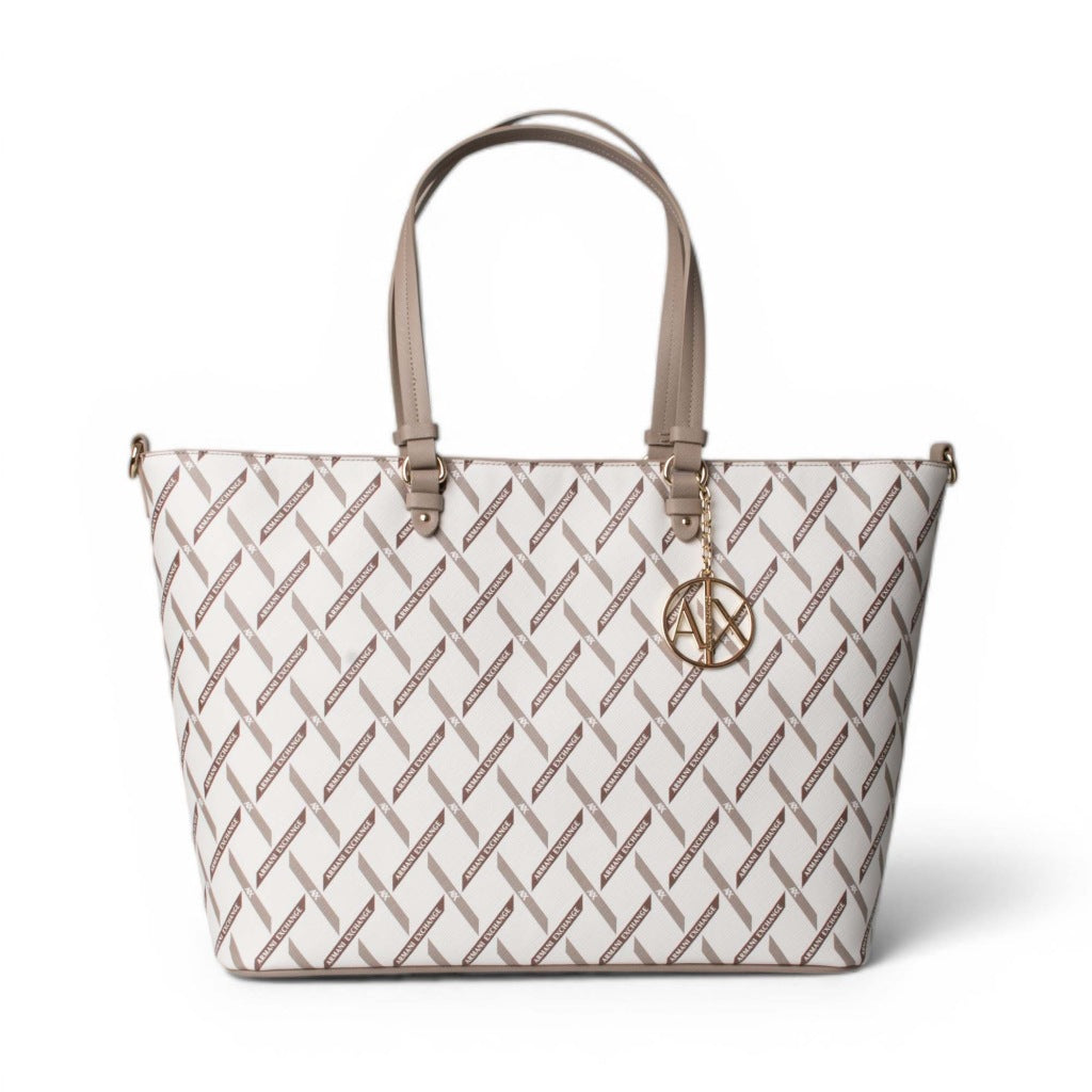 ARMANI EXCHANGE AF SHOPPING BAG en color BEIS (4)