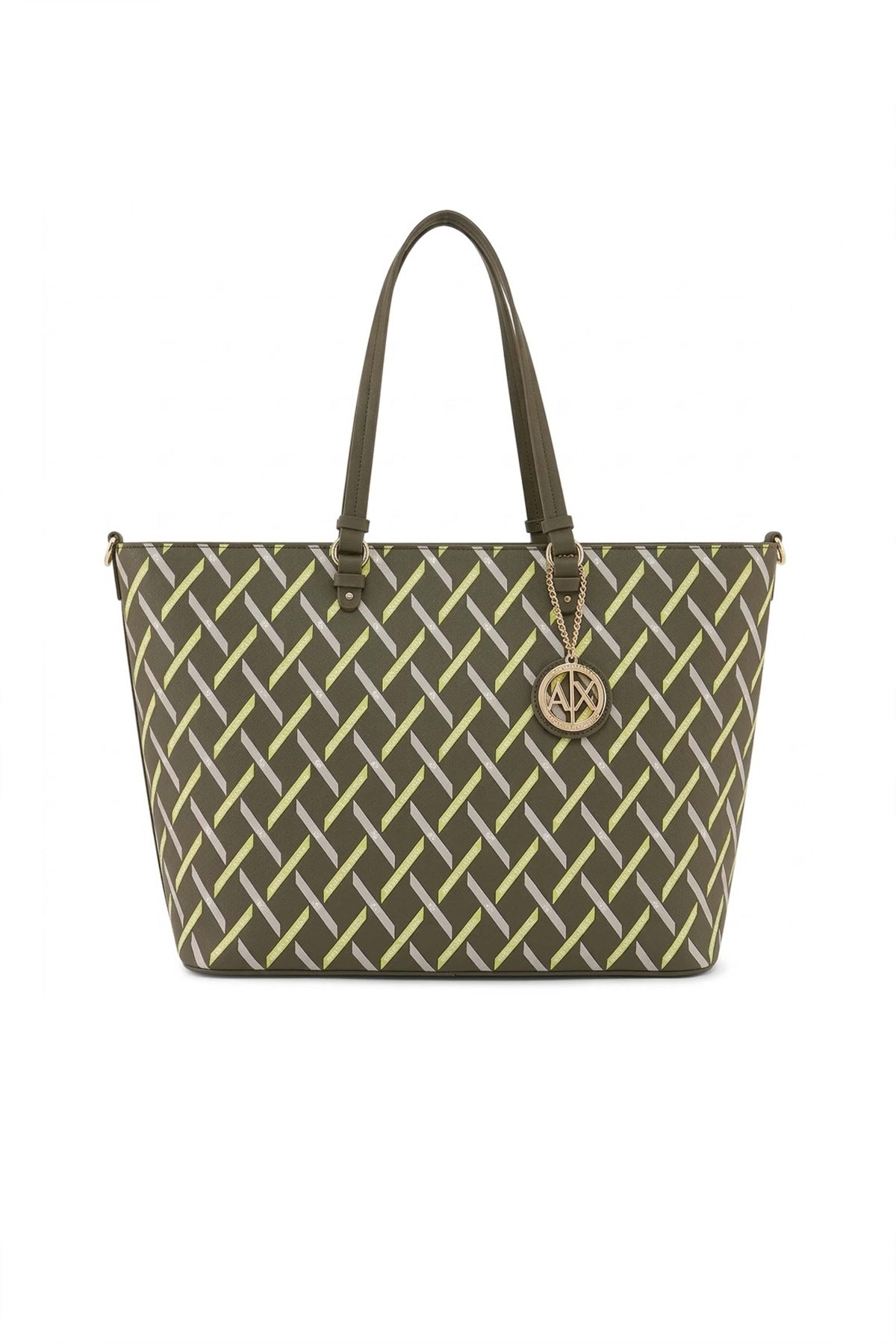 ARMANI EXCHANGE AF SHOPPING BAG en color VERDE (2)