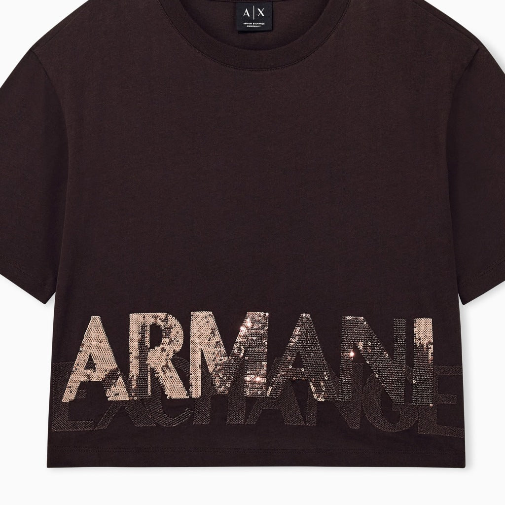 ARMANI EXCHANGE XW AF T SHIRT en color MARRON (5)