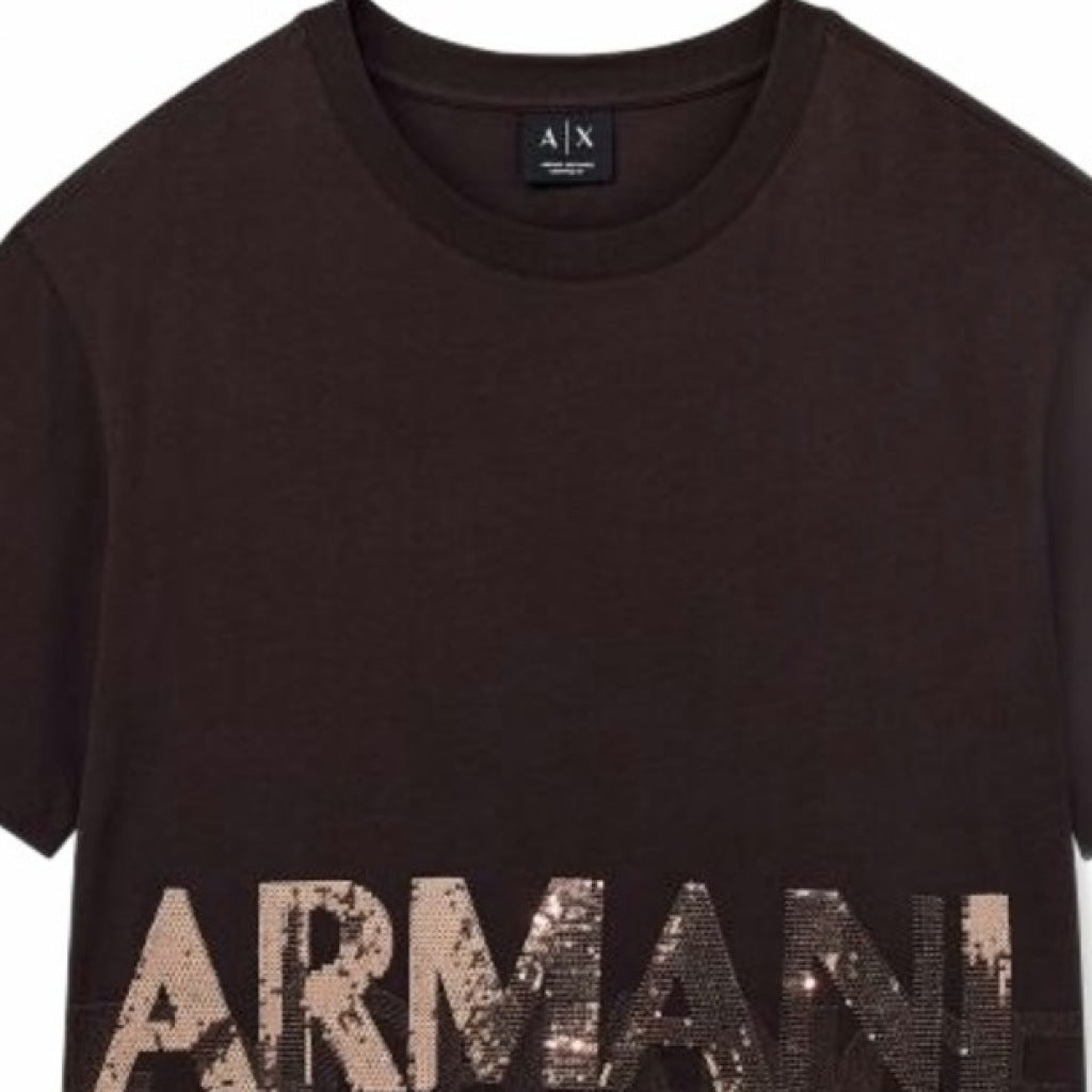 ARMANI EXCHANGE XW AF T SHIRT en color MARRON (6)