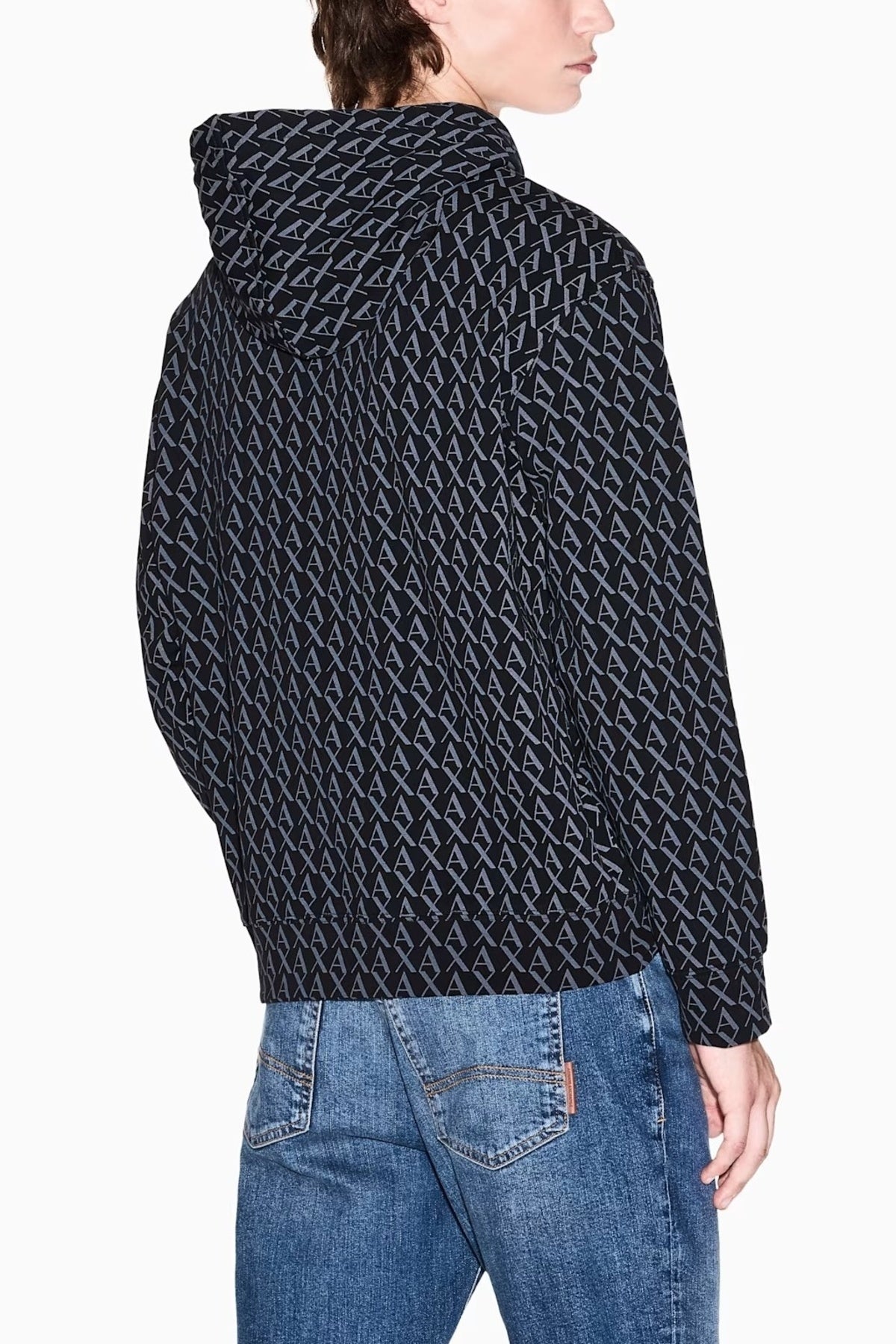 ARMANI EXCHANGE XM AF SWEATSHIRT en color NEGRO (2)