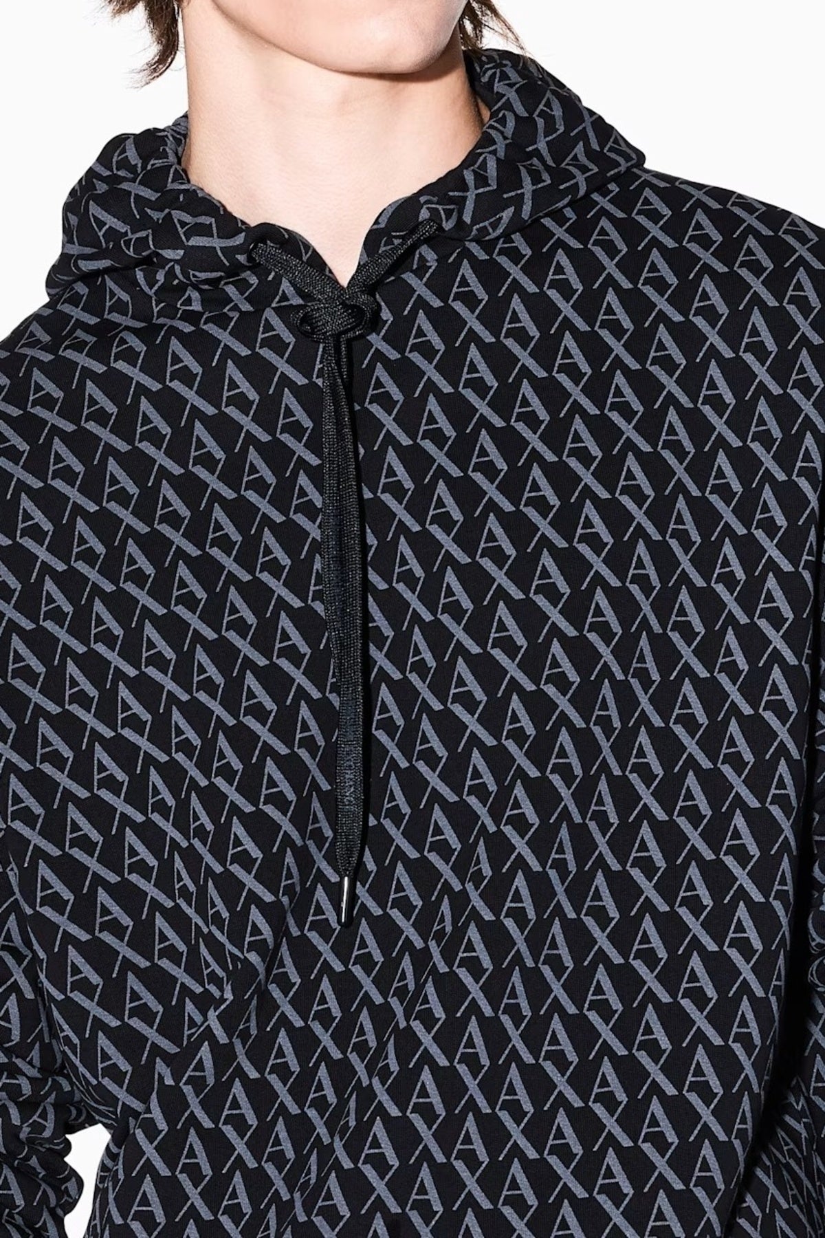 ARMANI EXCHANGE XM AF SWEATSHIRT en color NEGRO (3)