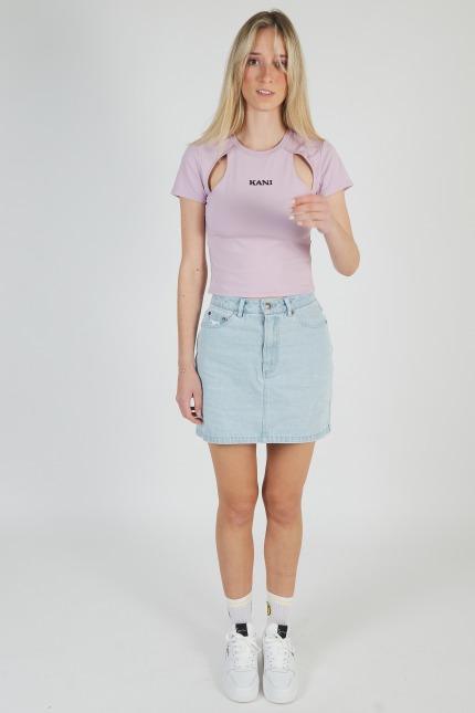 KARL KANI DENIM SKIRT en color AZUL (2)