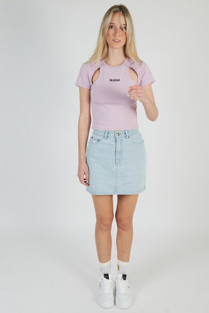 KARL KANI DENIM SKIRT en color AZUL (2)