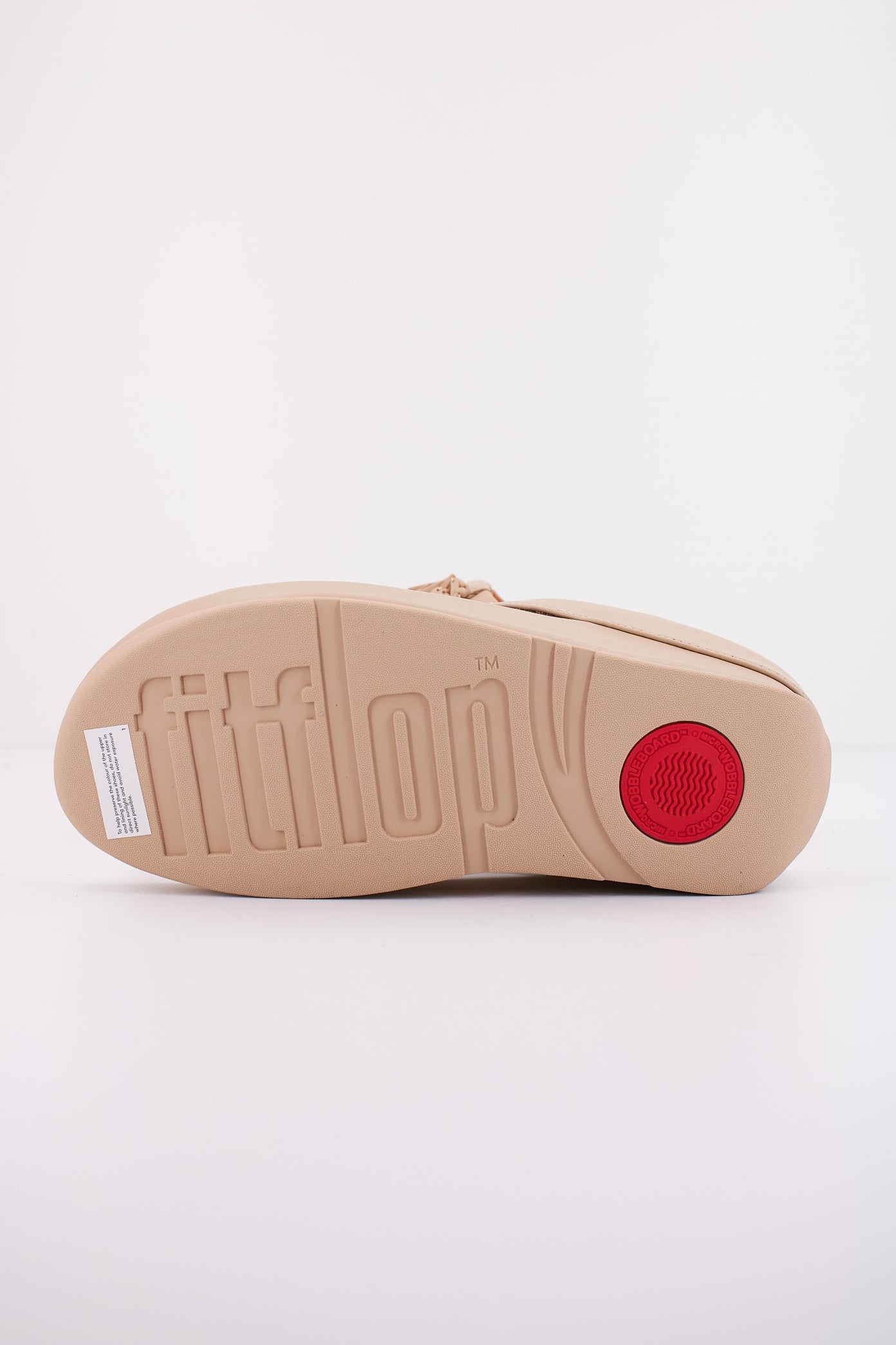 FITFLOP W RUMBA BEADED LEATHER TOE en color NUDE (4)