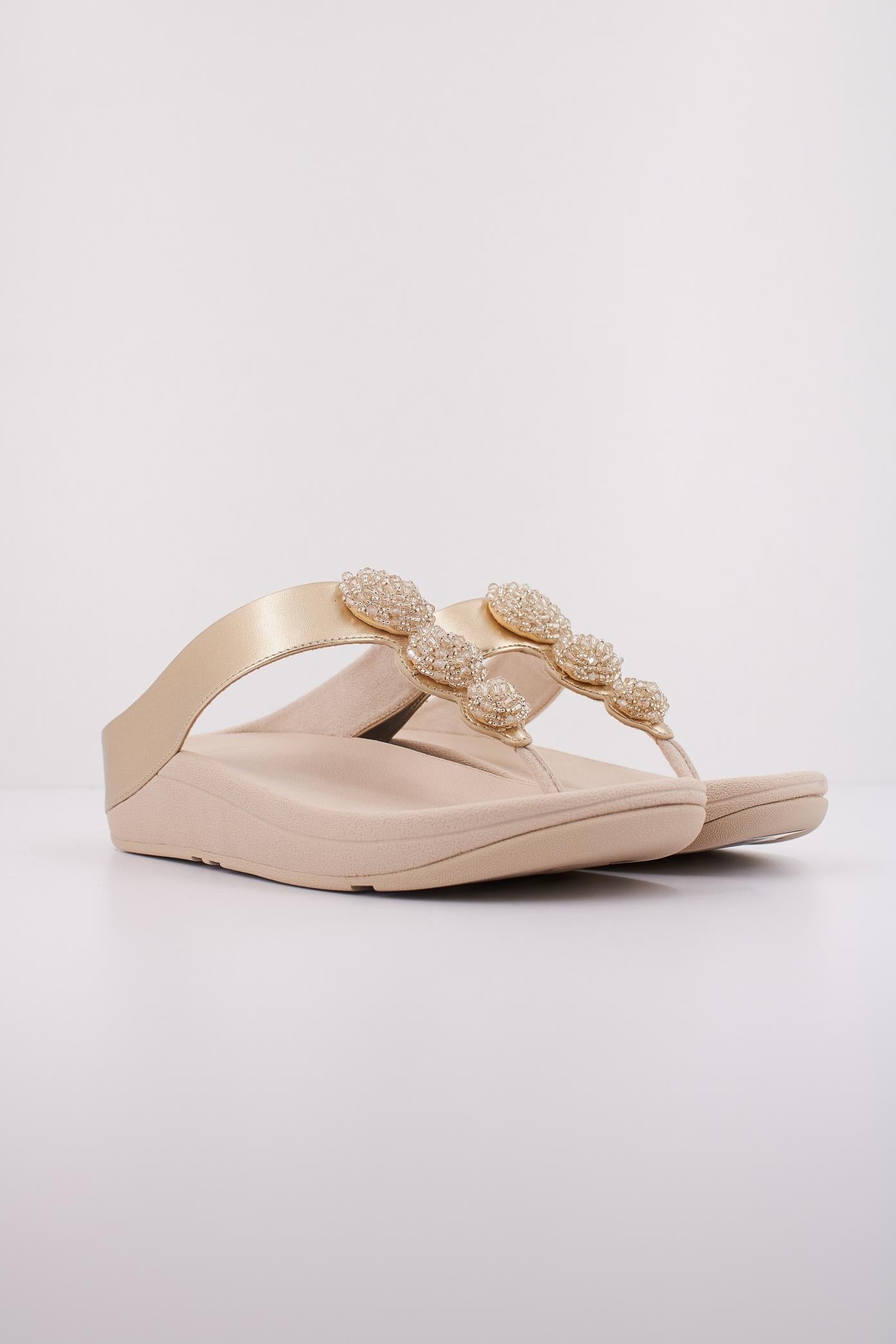 FITFLOP FINO BEADIE BUTTON en color ORO (2)