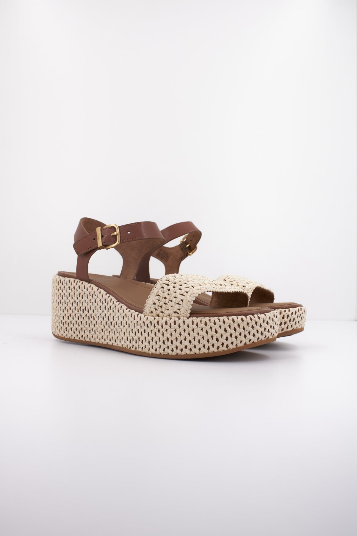 FITFLOP WEDGE ANKLE STRAP SAN en color MARRON CLARO (2)
