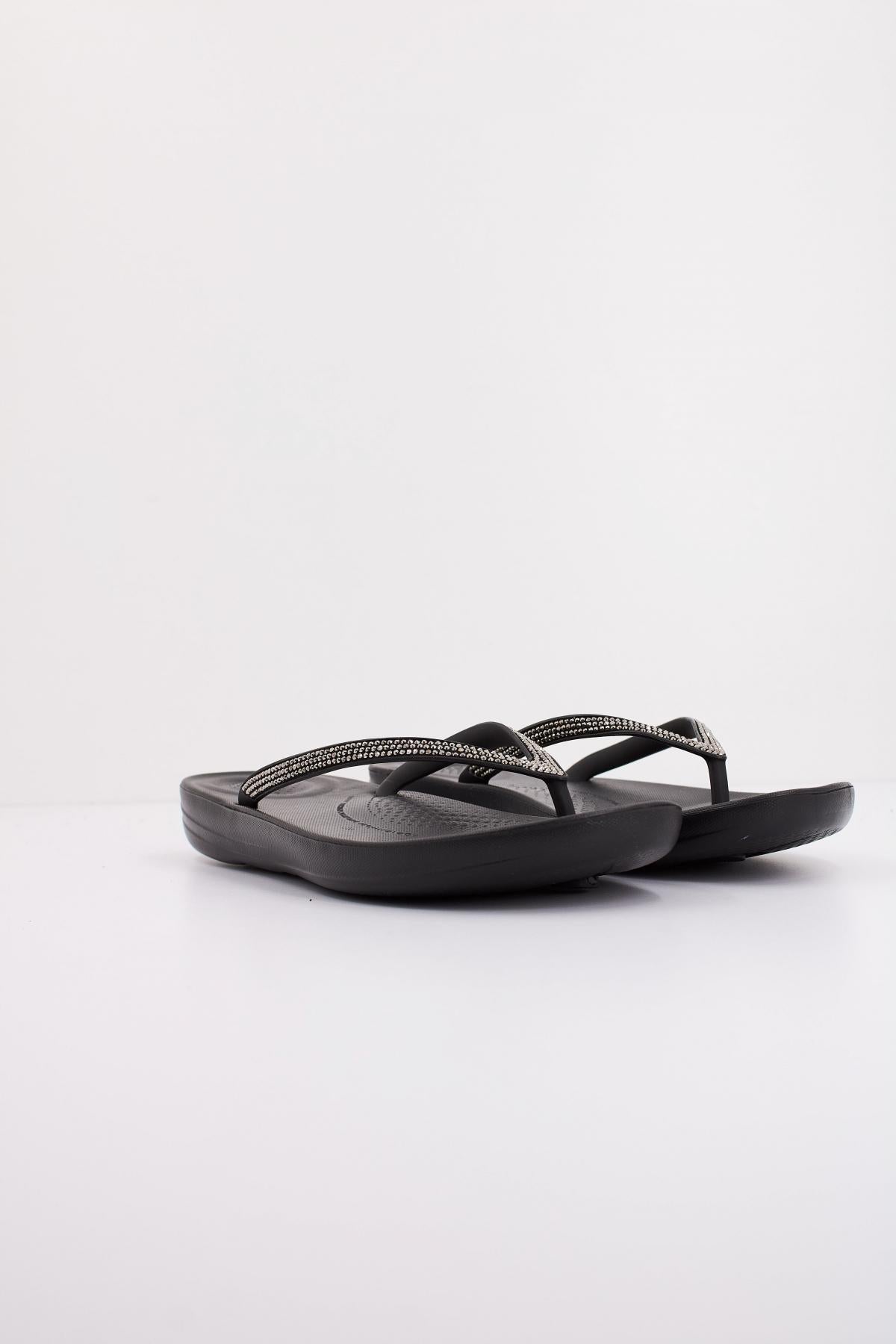 FITFLOP IQUSHION SPARKLE en color NEGRO (2)